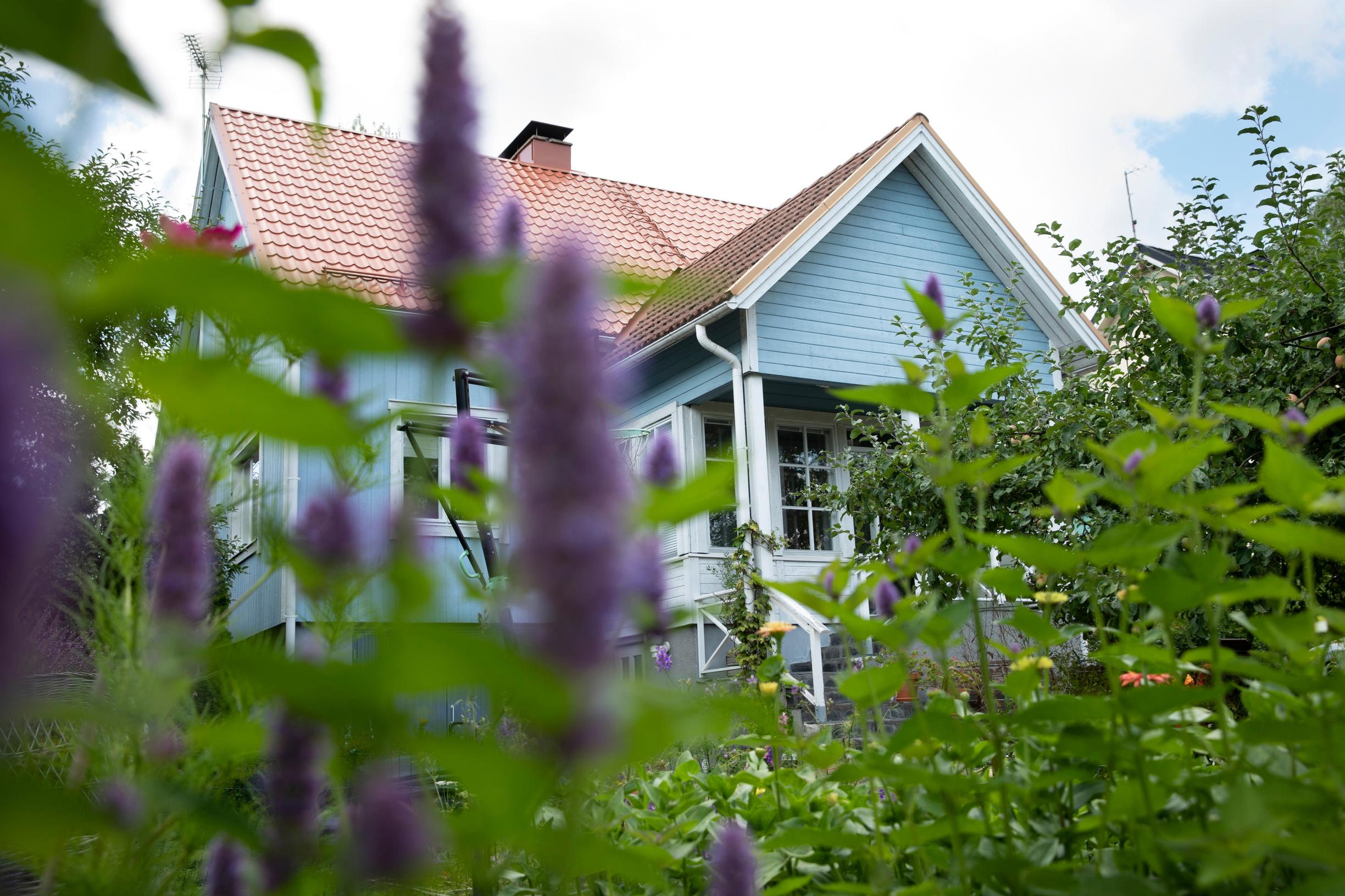 Sininen rintamamiestalo Turussa