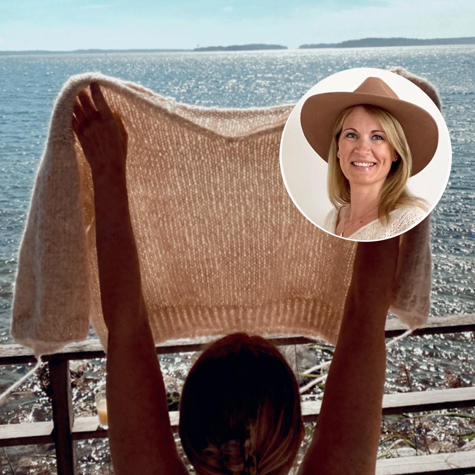 Suvi Cederberg neuloi paidan 24 tunnissa: ”Oli selvää, että suunnitelma saisi muuttua, jos siltä tuntuu”