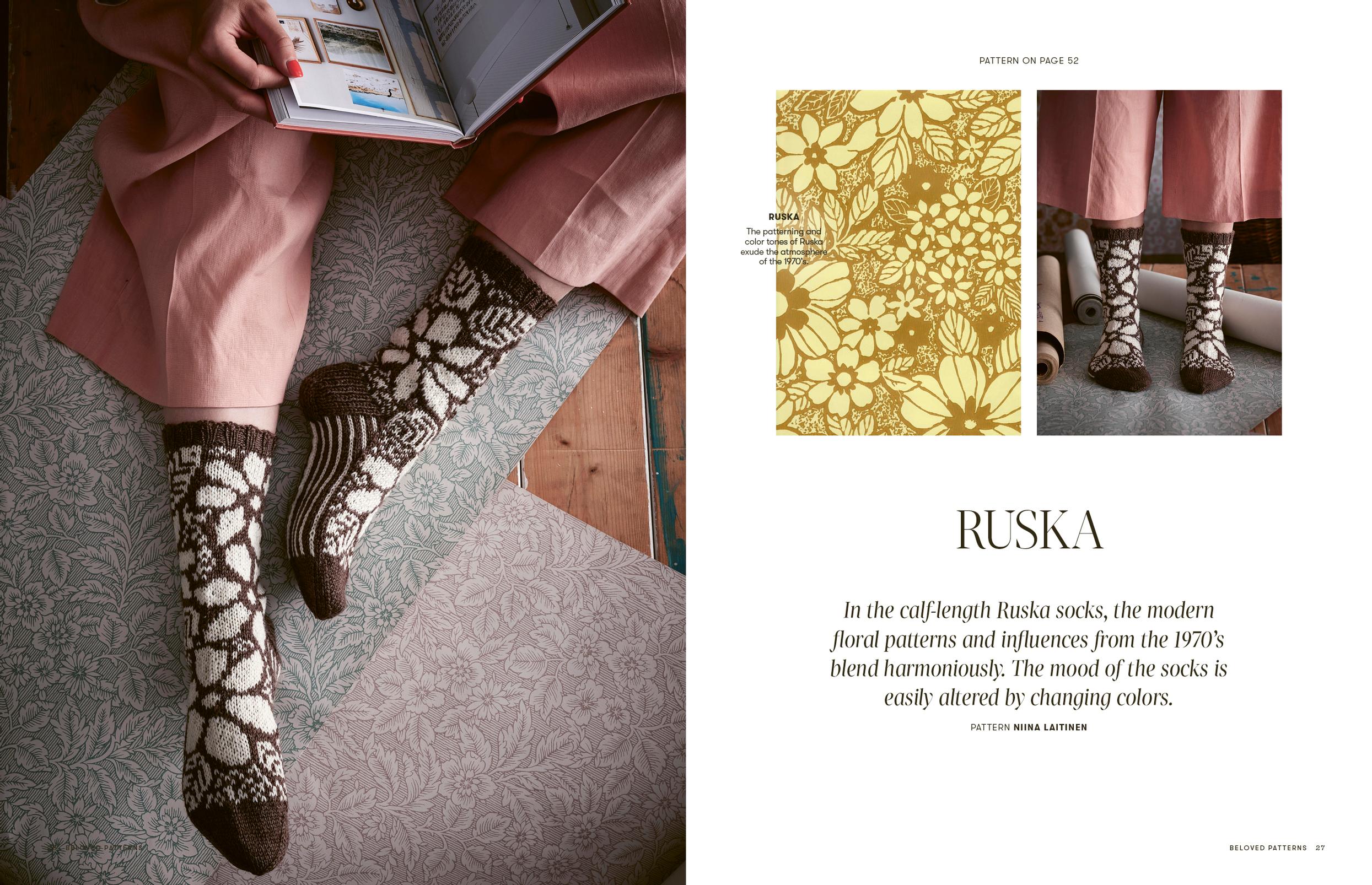 Ruska socks, design by Niina Laitinen.