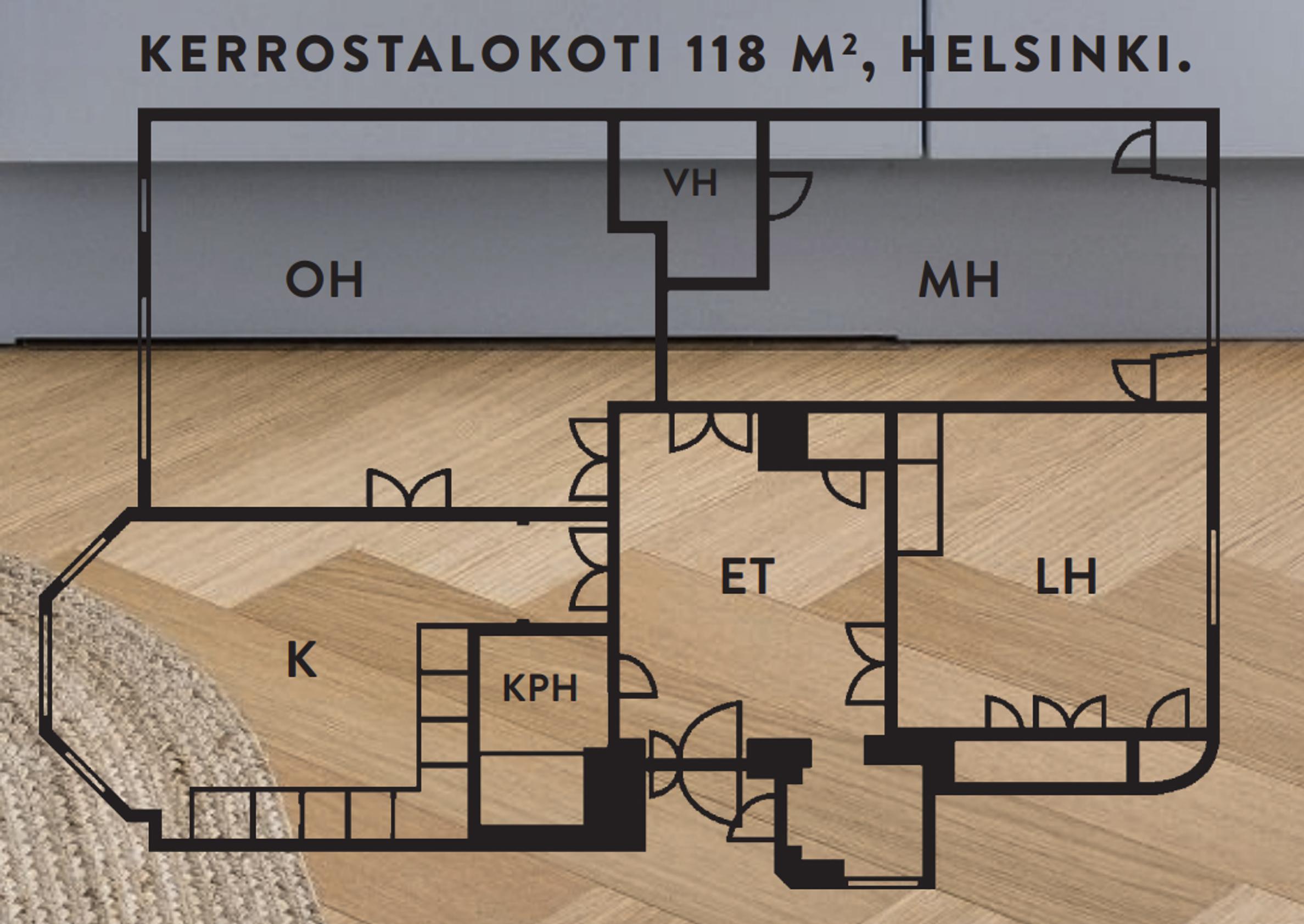 Annaleena Hakolan kodin pohjapiirros