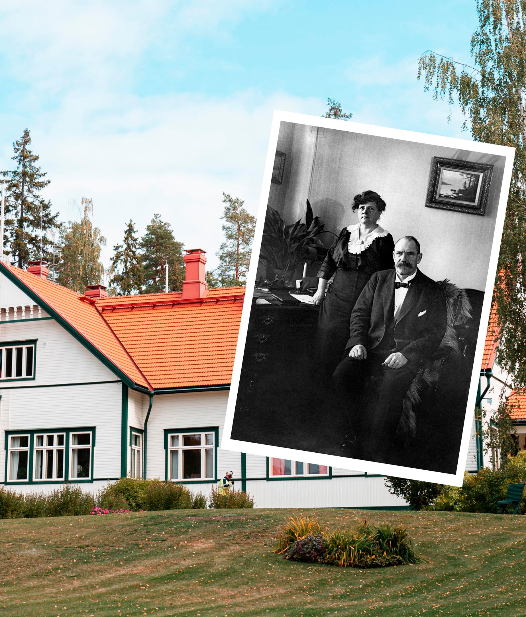 Presidenttiparin koti! Kotkaniemi valloitti Pehr Evind ja Ellen Svinhufvudin – kiehtovat valokuvat näyttävät 1900-luvun alun tunnelman