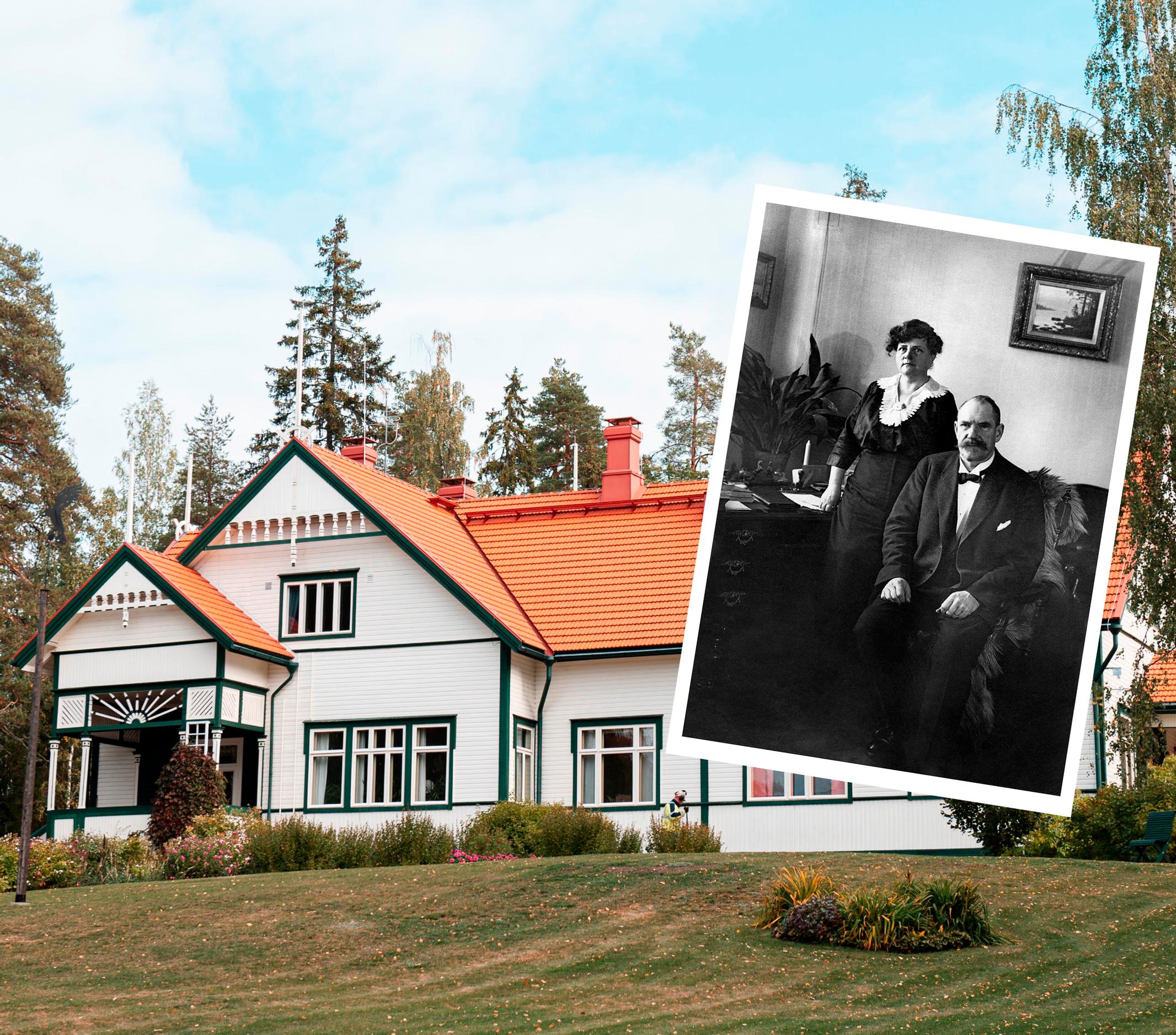 Presidenttiparin koti! Kotkaniemi valloitti Pehr Evind ja Ellen Svinhufvudin – kiehtovat valokuvat näyttävät 1900-luvun alun tunnelman