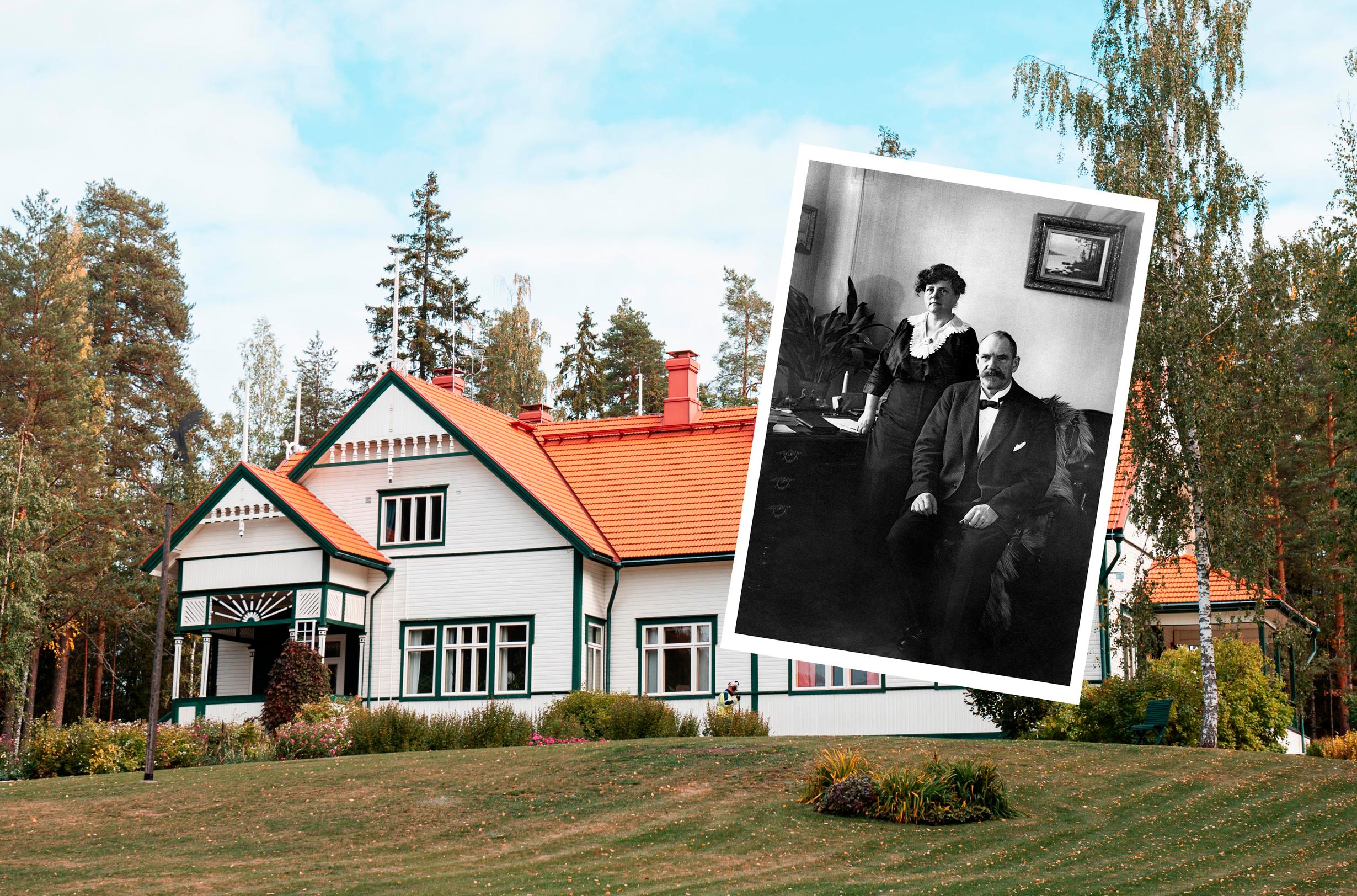 Presidenttiparin koti! Kotkaniemi valloitti Pehr Evind ja Ellen Svinhufvudin – kiehtovat valokuvat näyttävät 1900-luvun alun tunnelman