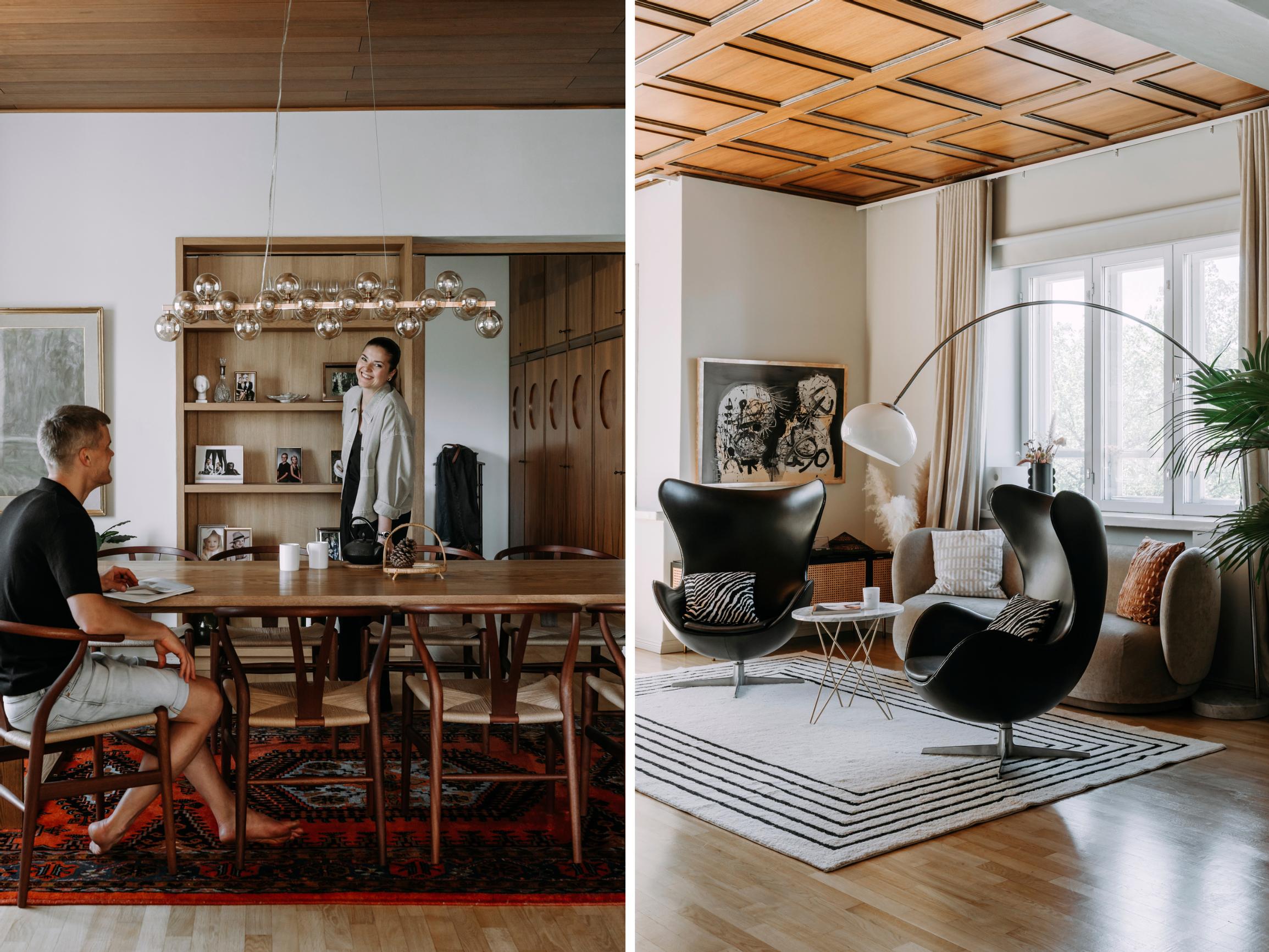 Parasta entisessä pankinjohtajan asunnossa on vanha sielu – muutto omakotitalosta Turun keskustaan toi Nanan ja Henrin perheelle lisää tunteja arkeen