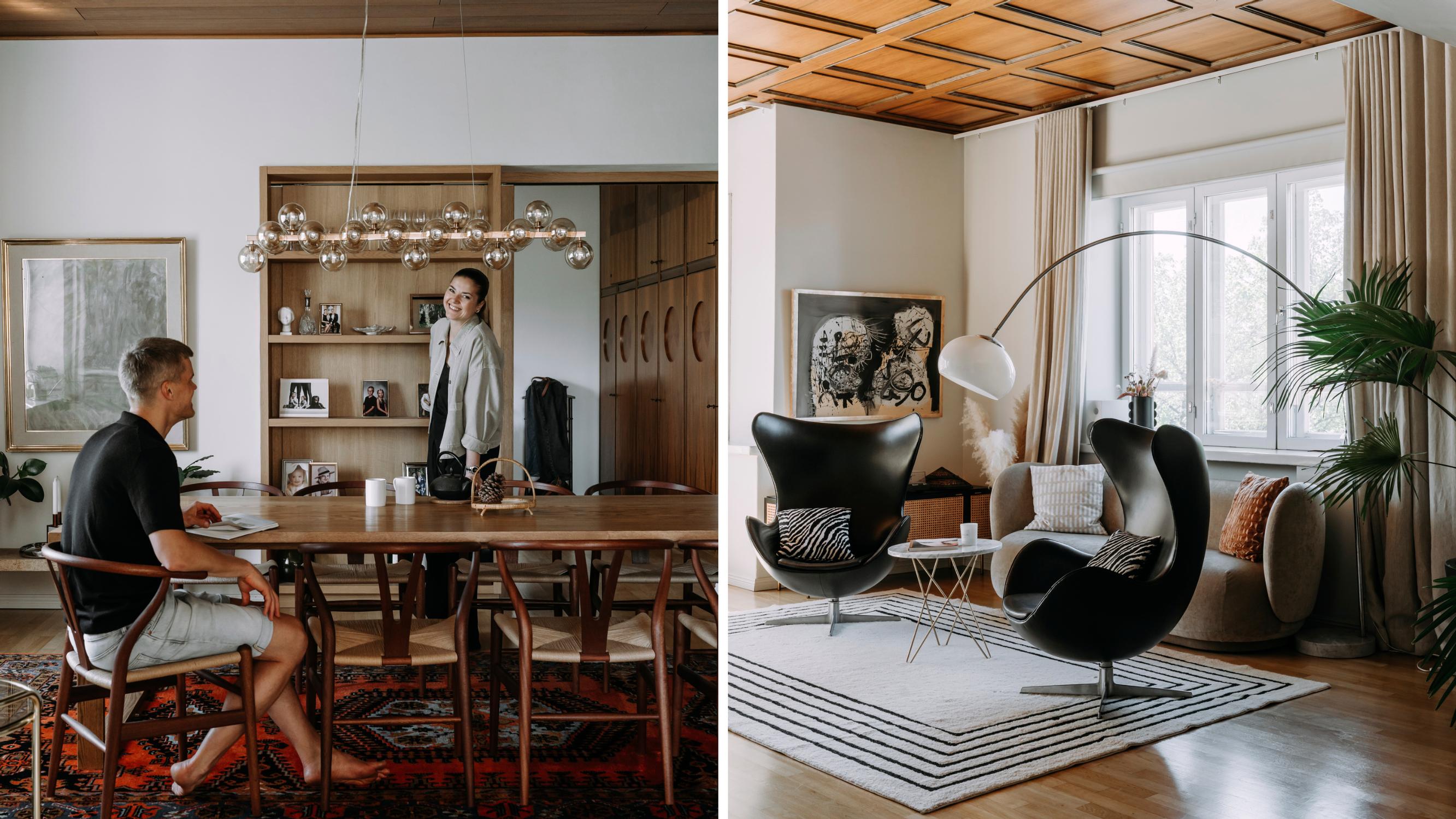 Parasta entisessä pankinjohtajan asunnossa on vanha sielu – muutto omakotitalosta Turun keskustaan toi Nanan ja Henrin perheelle lisää tunteja arkeen