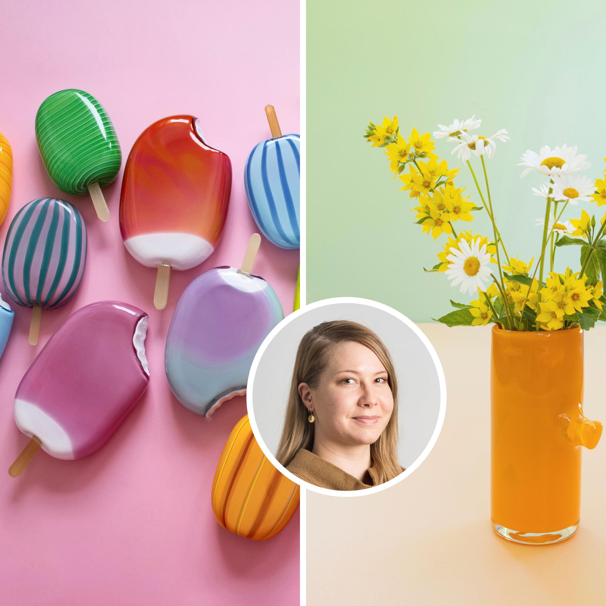 Lasitaiteilija Paula Pääkkönen: ”Värikkään lasin parissa työskentely auttoi masennuksen jälkeen”