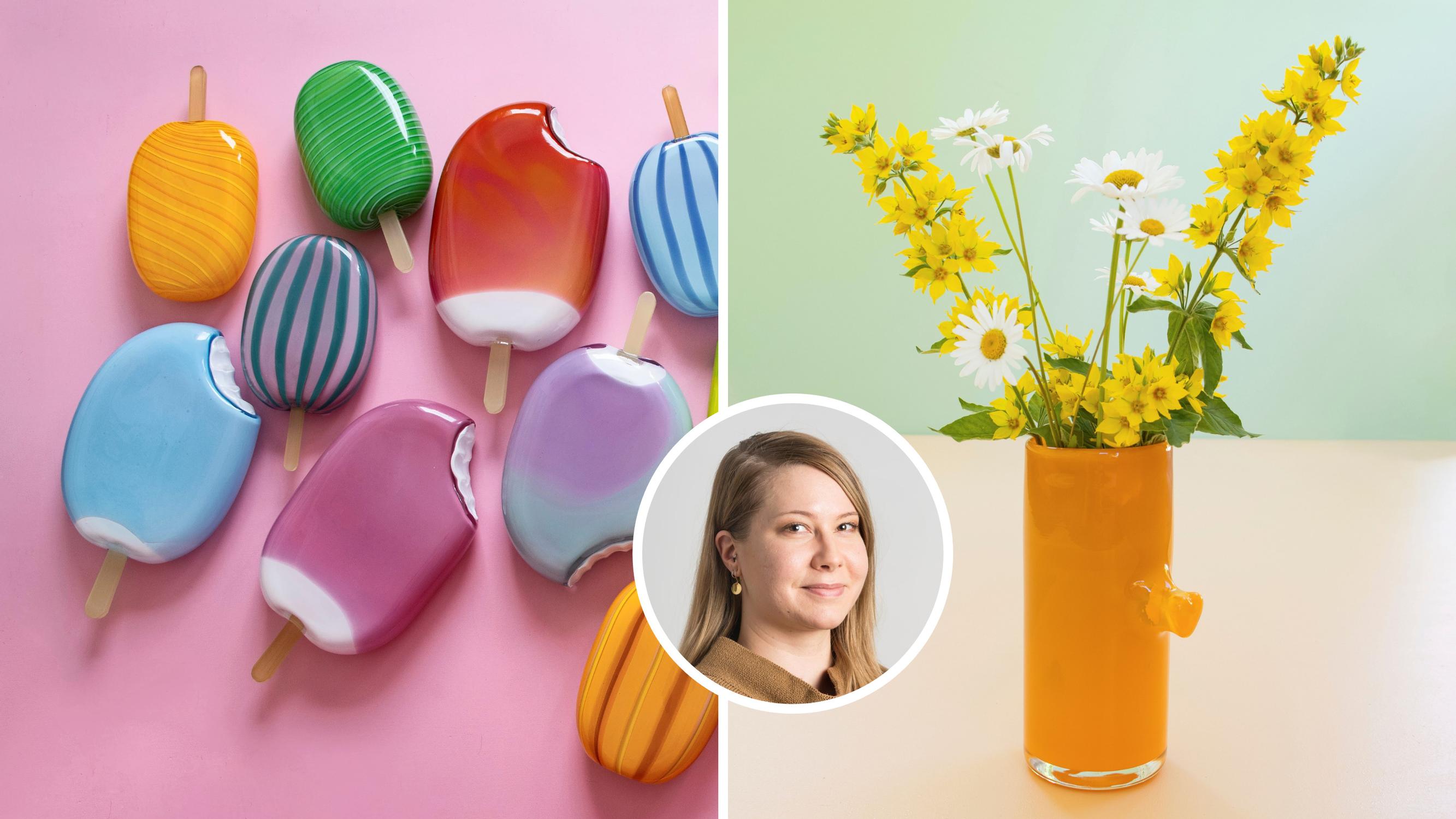 Lasitaiteilija Paula Pääkkönen: ”Värikkään lasin parissa työskentely auttoi masennuksen jälkeen”