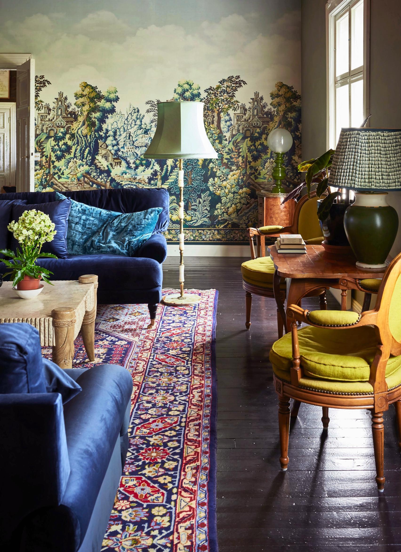 Cole & Sonin Verdure Tapestry olohuoneessa