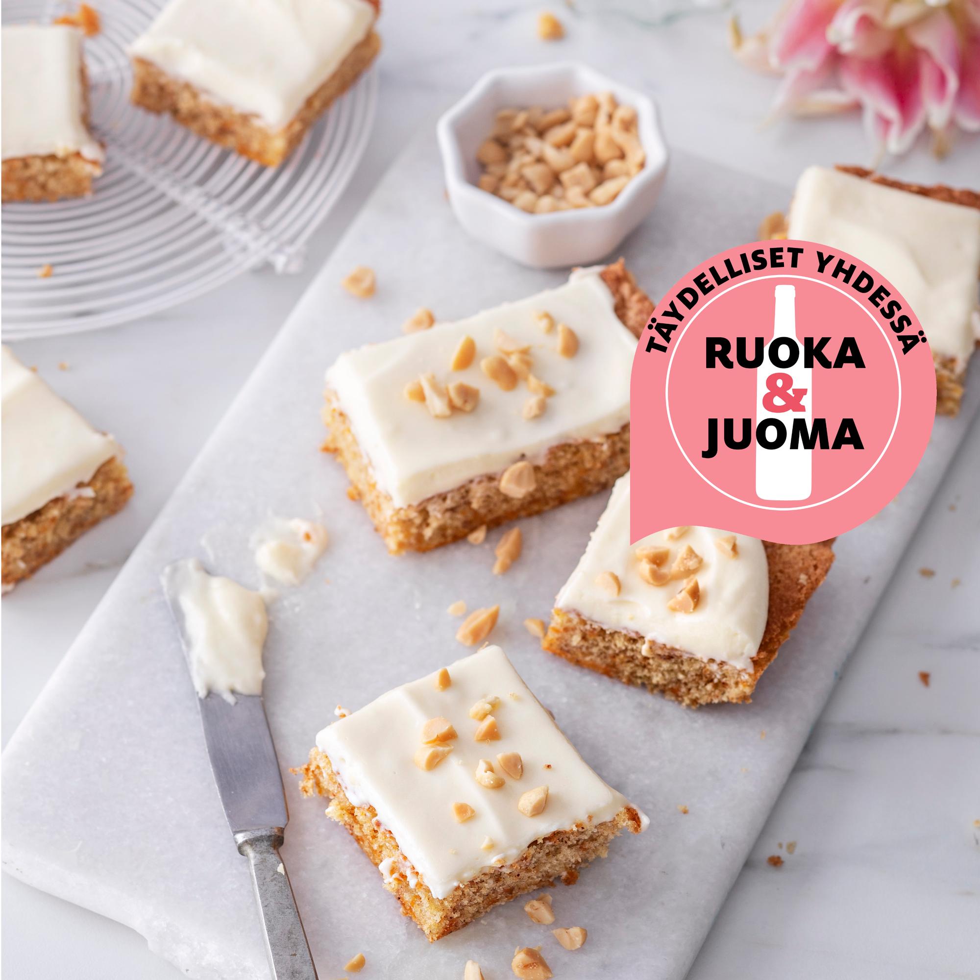 Täydelliset yhdessä: porkkanakakku ja omenainen jälkiruokasiideri