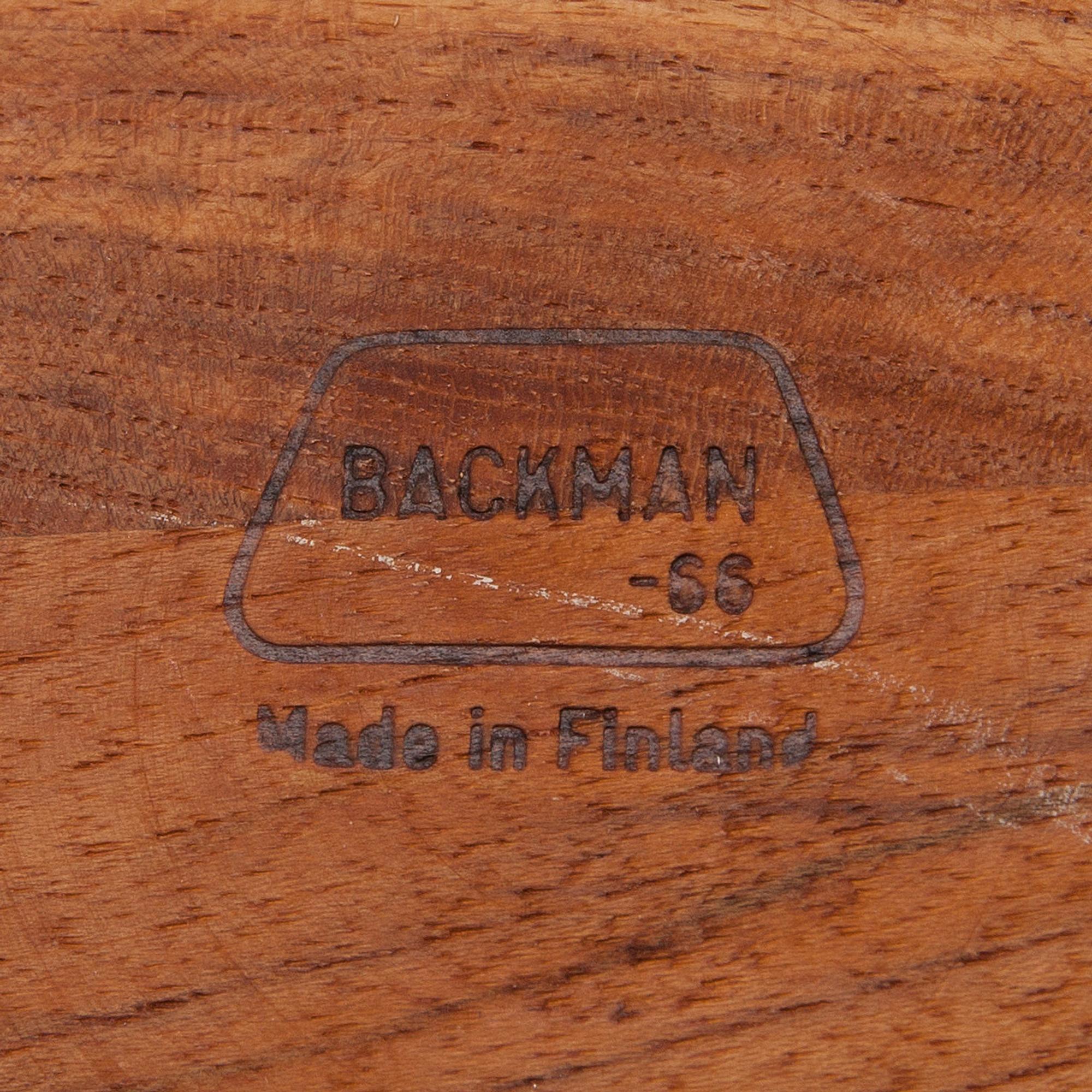 Lukeeko vanhan tiikkiesineesi pohjassa Backman? Silloin sinulla on käsissäsi perinteikäs vintageaarre