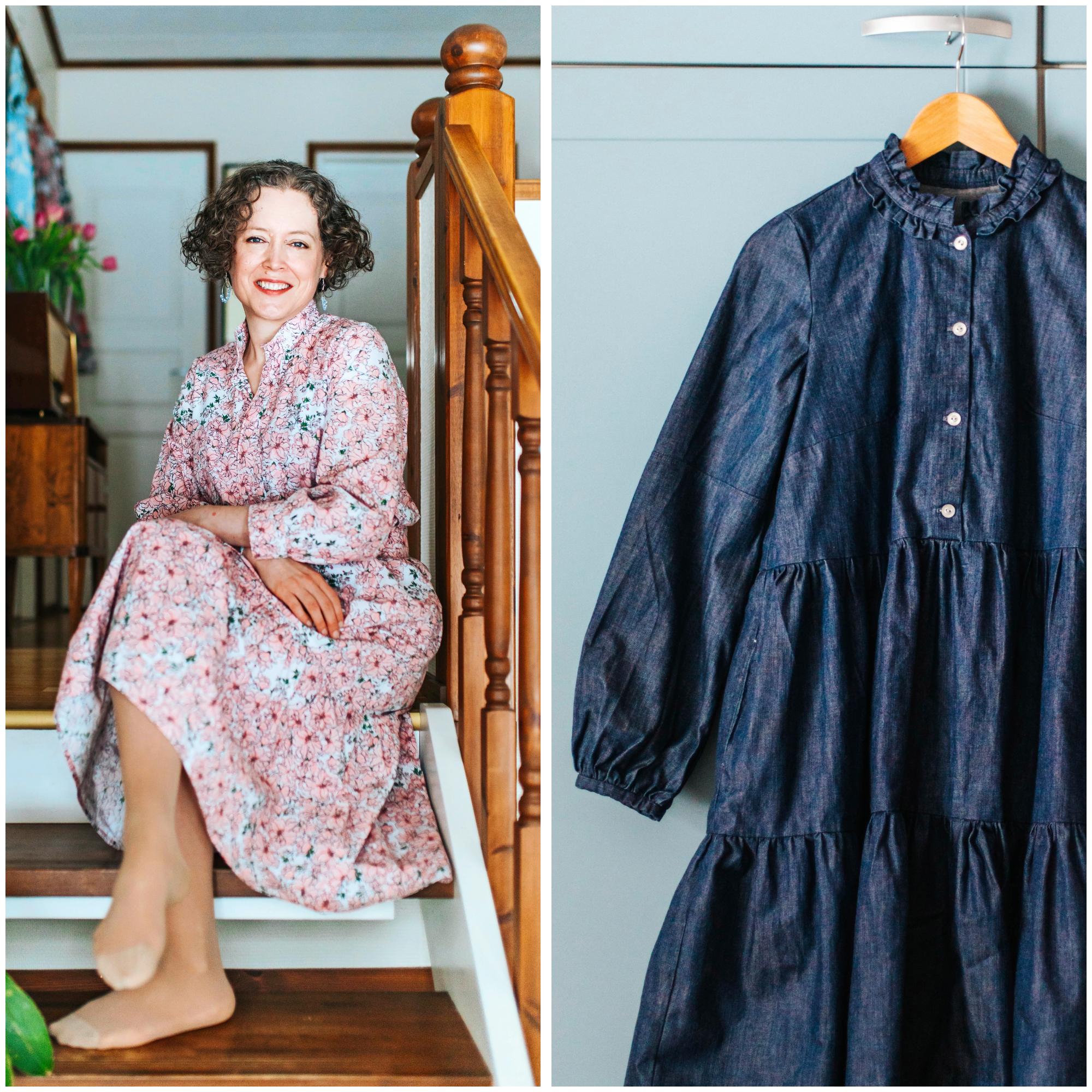 Maiju opetteli ompelemaan vanhoista pöytäliinoista, jotta voisi tehdä rakastamiaan mekkoja itse – nyt hän ompelee jopa alusvaatteet ja uikkarit