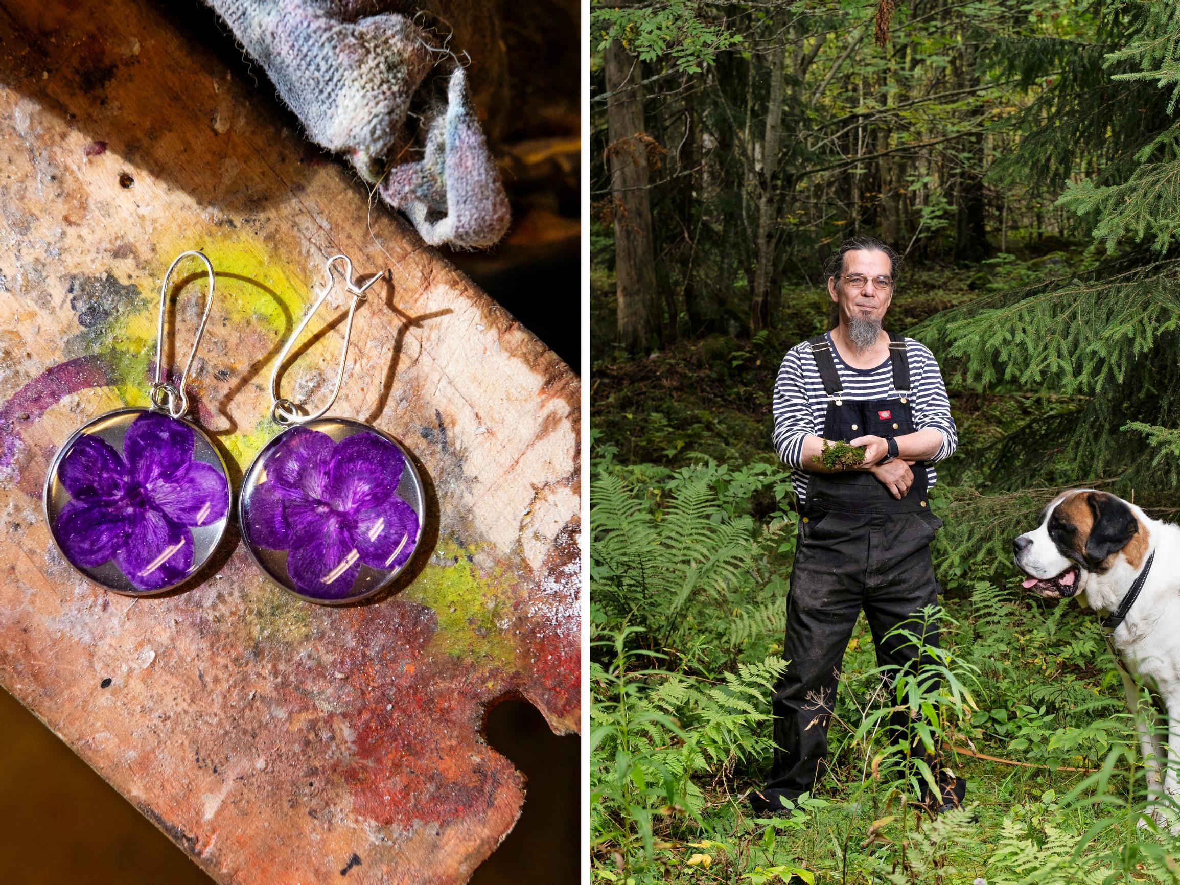 Hitsaajana työskentelevä Petri tekee koruja mitä erikoisemmista materiaaleista: ”Kerran asiakas halusi korun isänsä sydämen tekoläpästä”