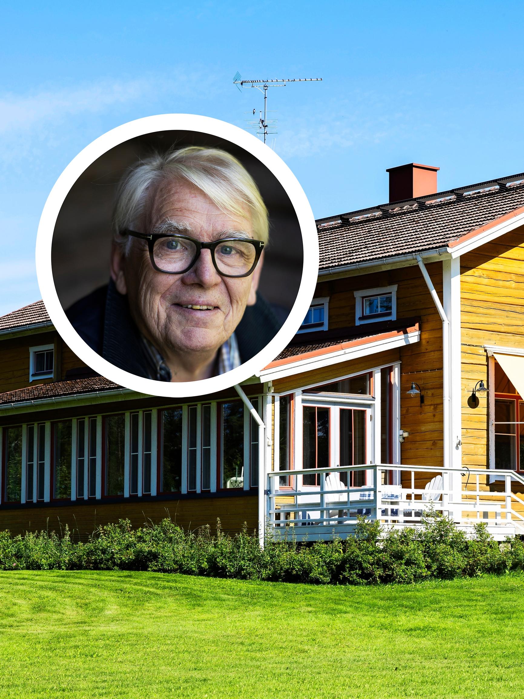 Lasse Lehtinen rentoutuu jyhkeällä huvilallaan Lago di Varpalla – talo valmistui ”täysluomusti” ikivanhoista hirsistä