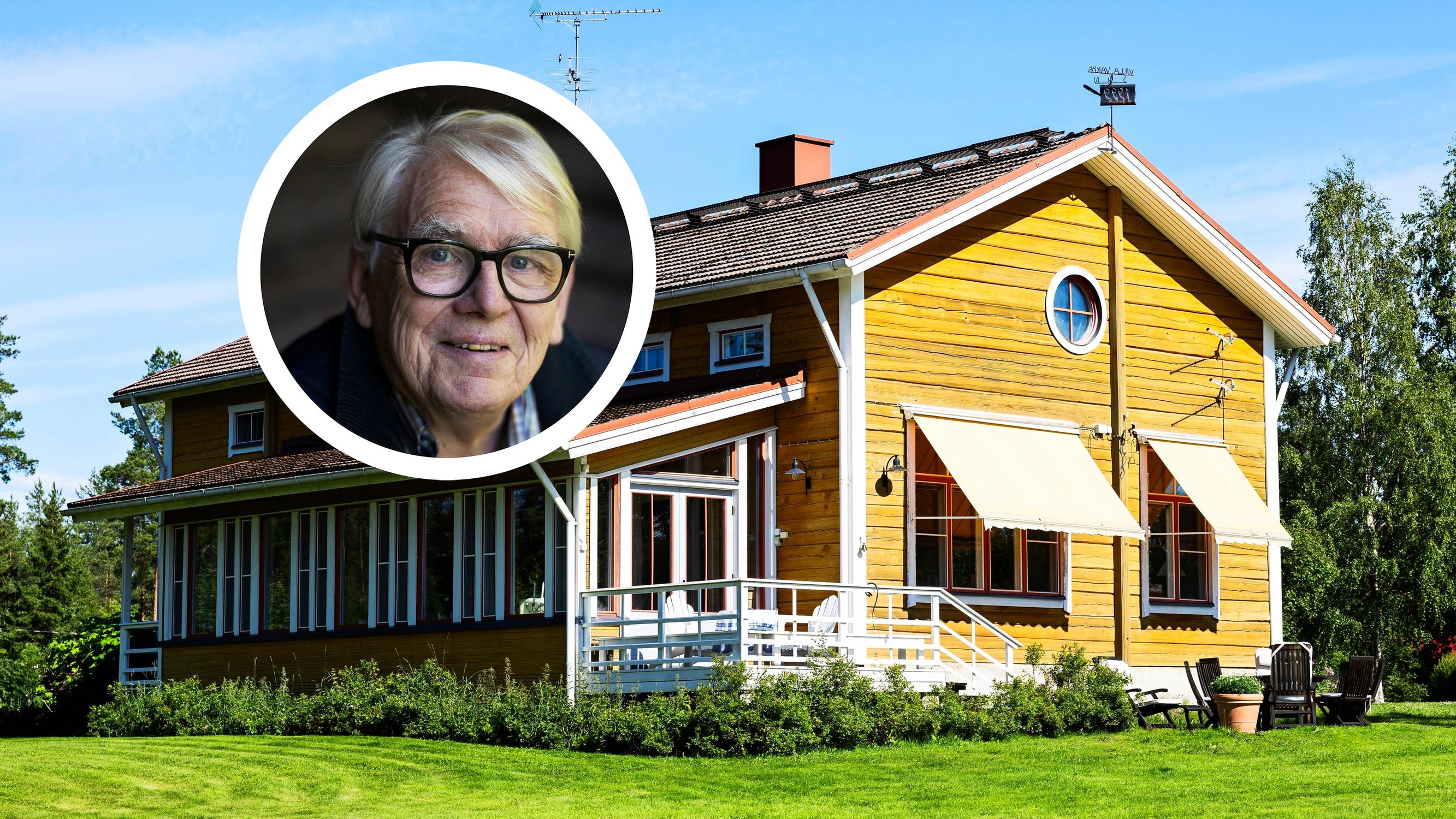 Lasse Lehtinen rentoutuu jyhkeällä huvilallaan Lago di Varpalla – talo valmistui ”täysluomusti” ikivanhoista hirsistä