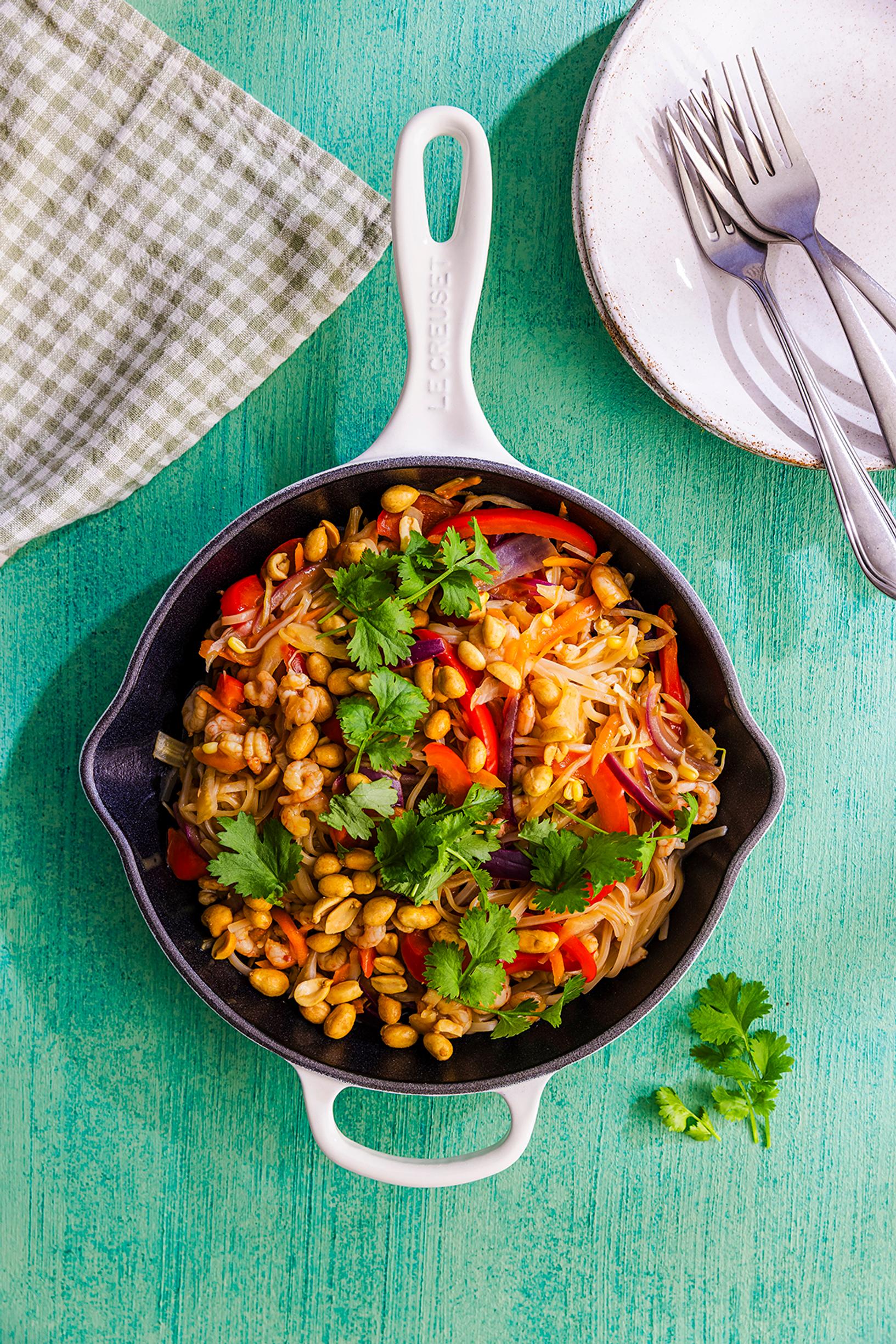 Yhden pannun pad thai