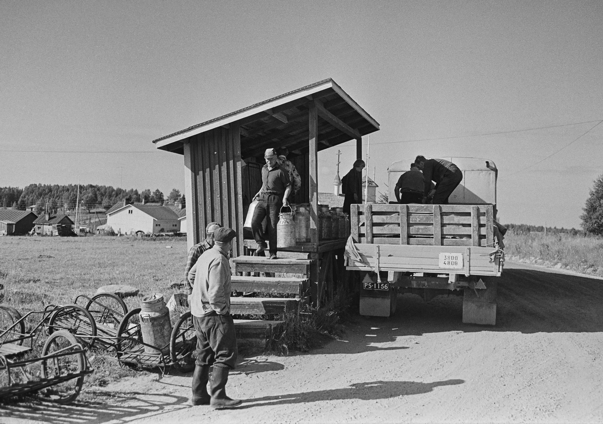 Maitolaituri Ilomantsissa vuonna 1964