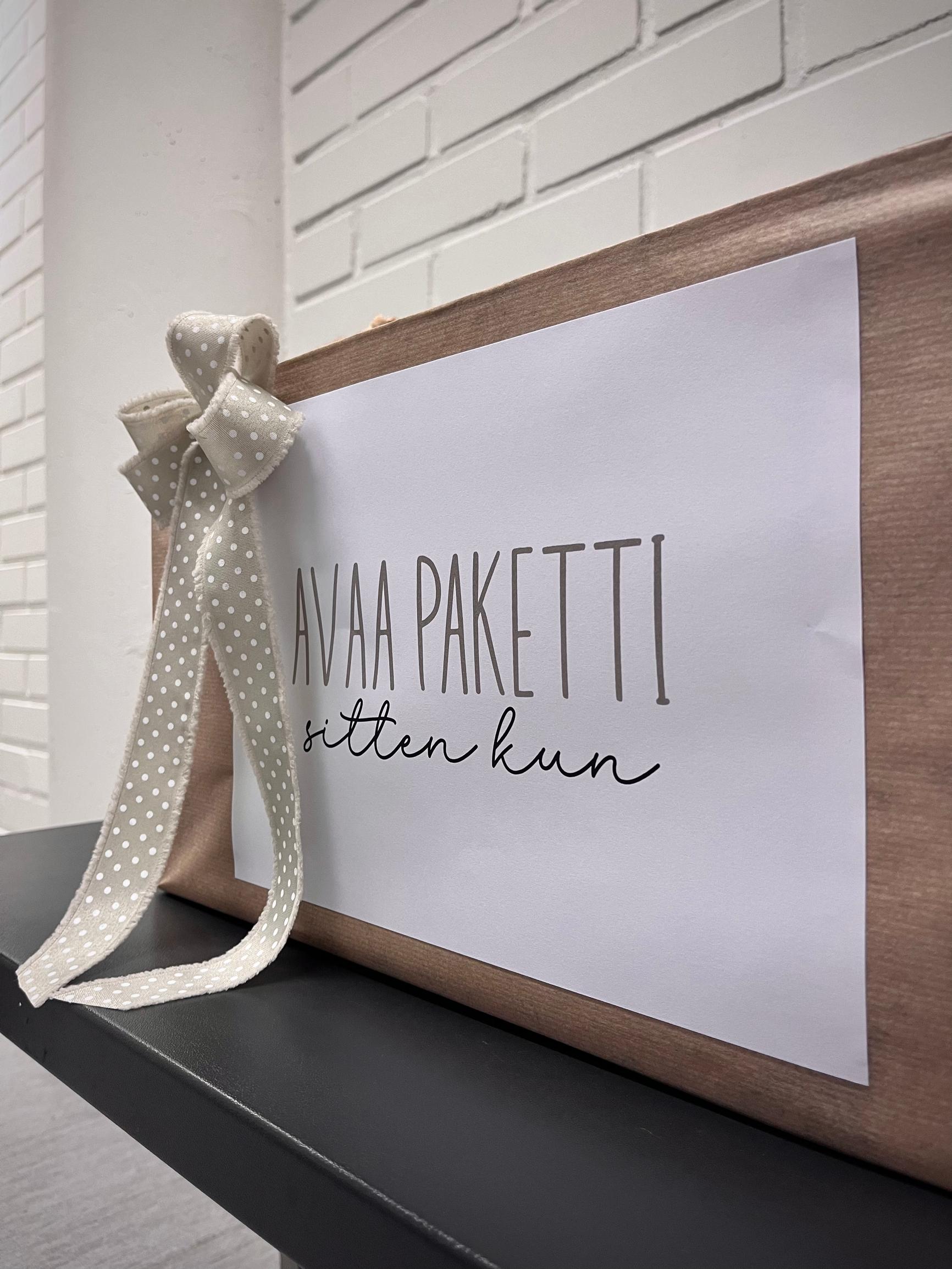 Sitten kun -paketti.