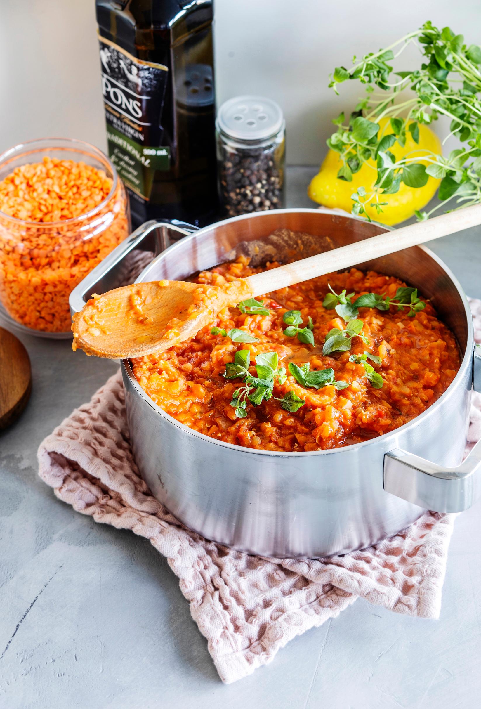 Linssibolognese