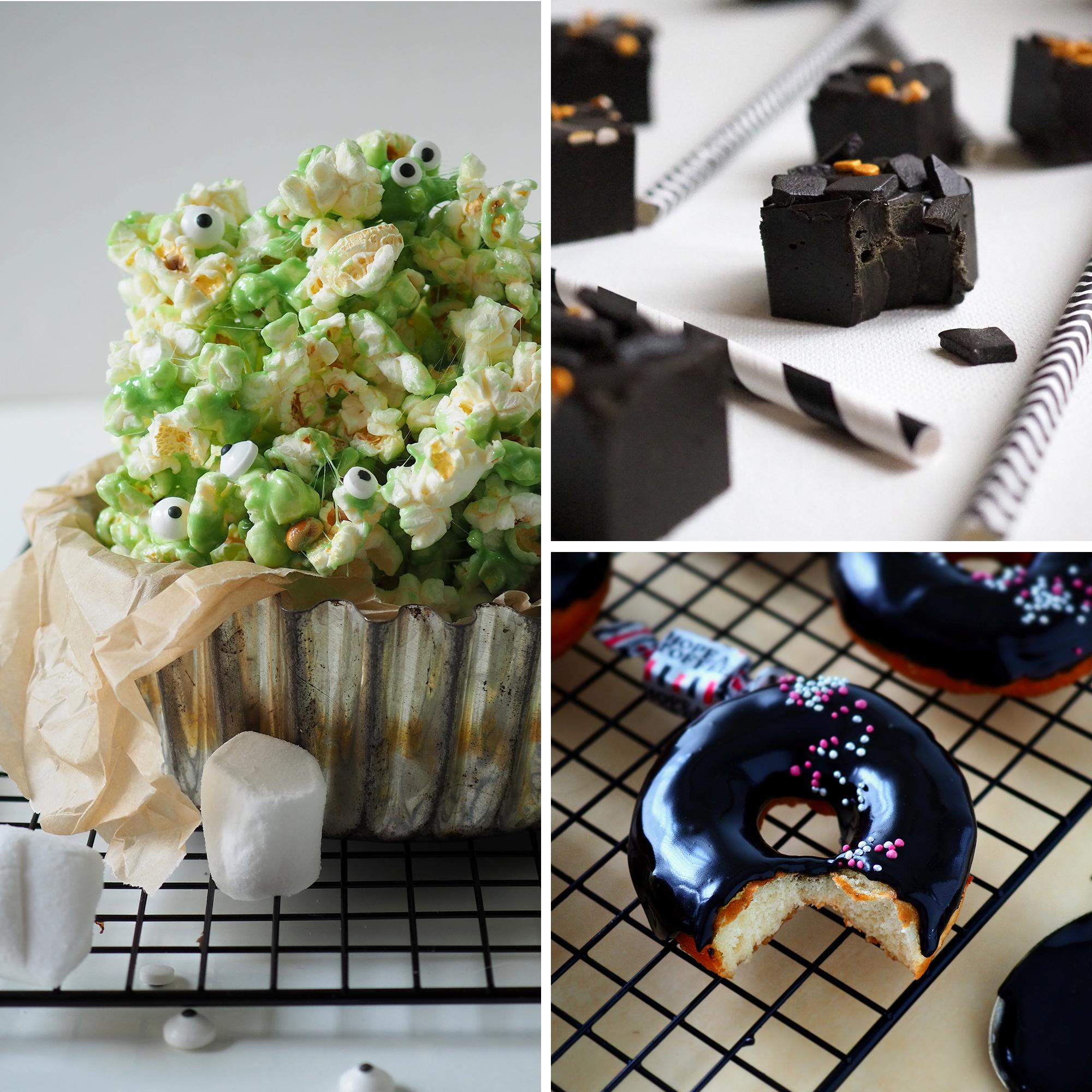 Slime-popcornit, hopeatoffeedonitsit ja supermehevä kurpitsapiiras – bloggaajamme Dr. Sugar rakastaa halloween-herkkuja