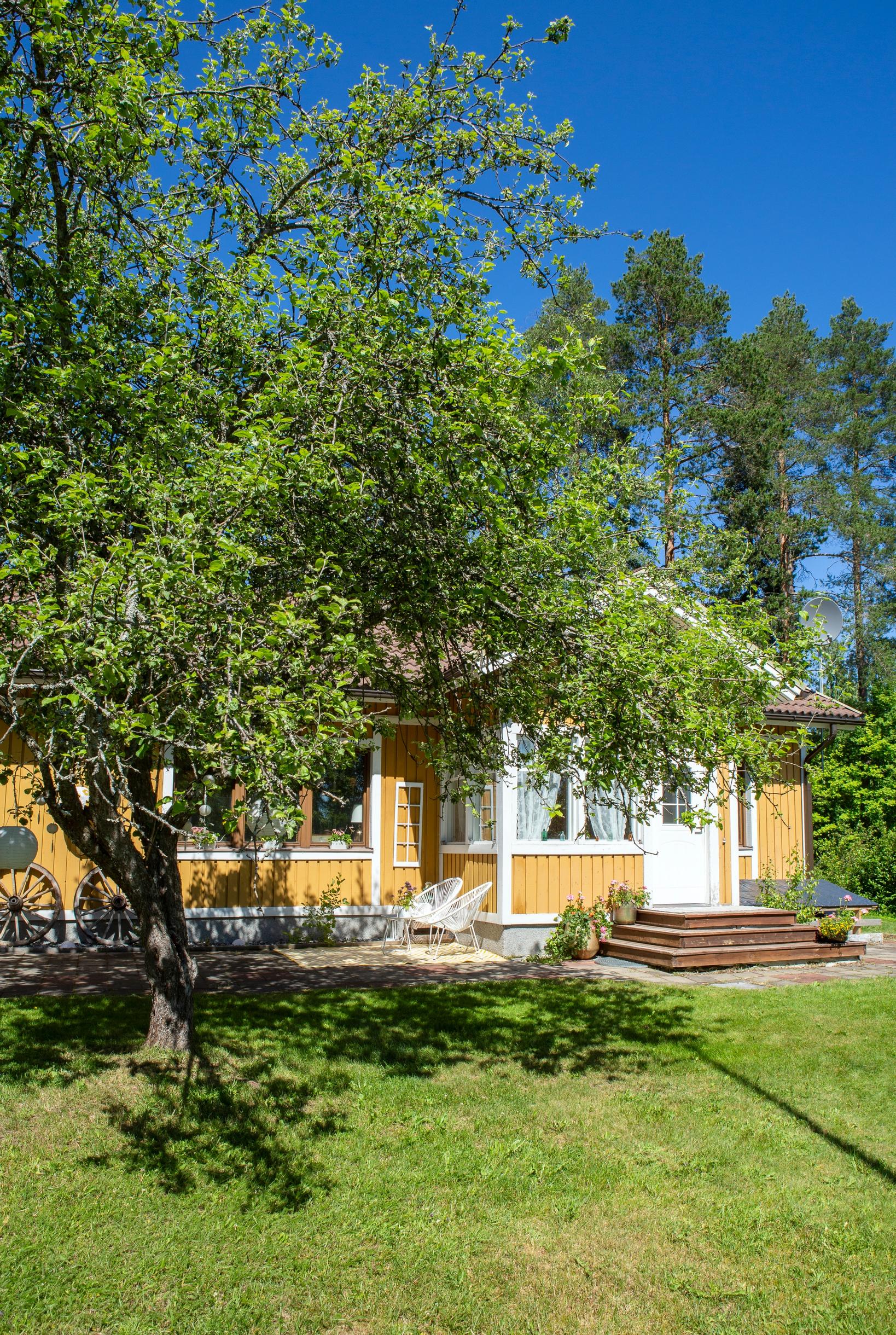 Keltainen puutalo