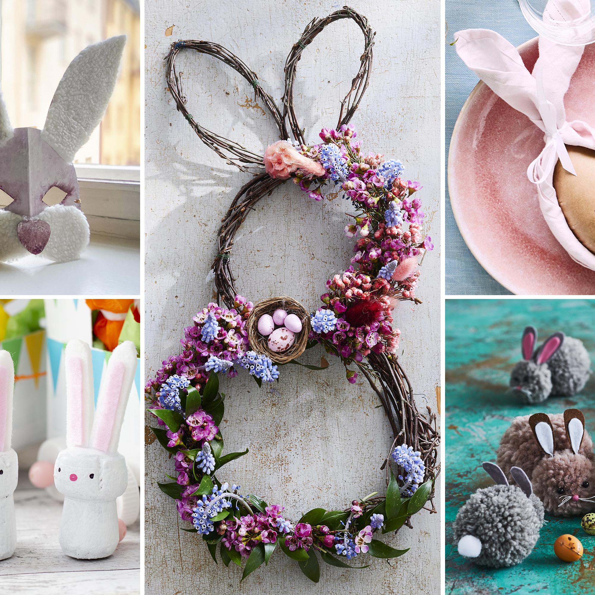 Pääsiäispupu tulee kylään – 7 ohjetta, joilla askartelet suloisia koristeita kotiin ja lasten iloksi