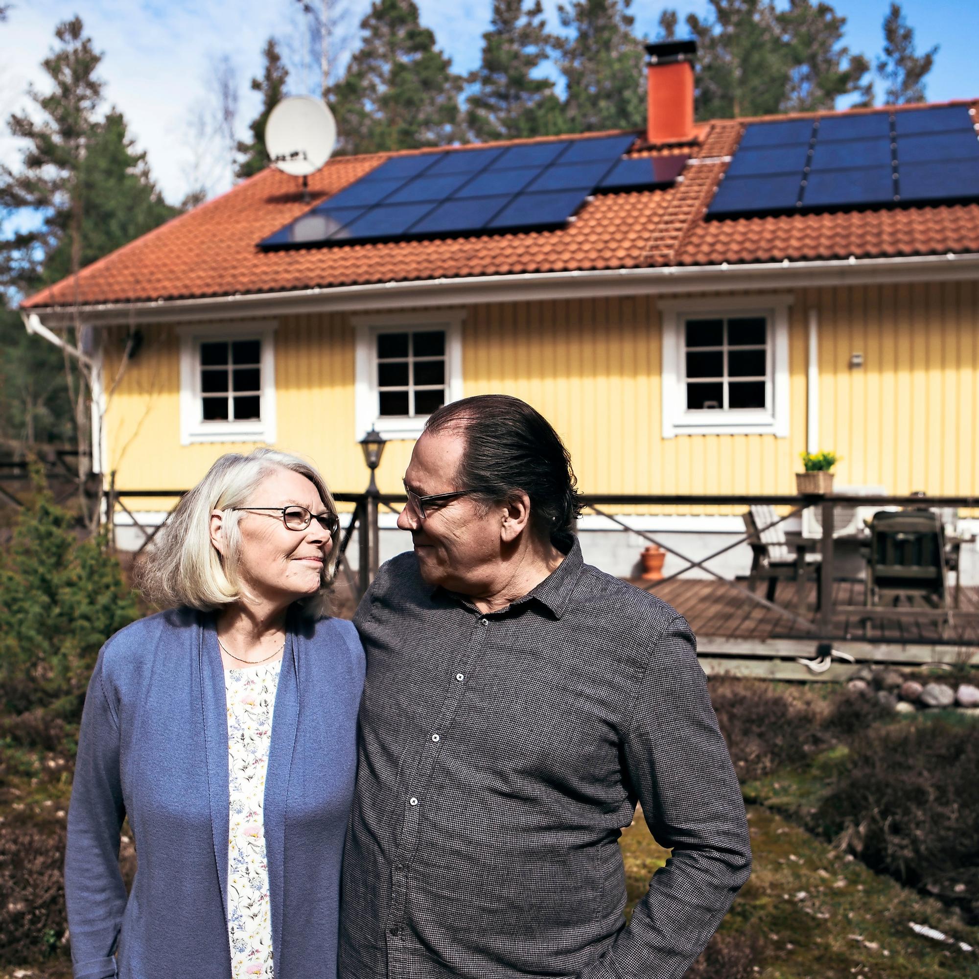 Näin energiasyöppö huvila hyötyy aurinkosähköjärjestelmästä – ostosähkön osuus laski yli 60 prosenttia!