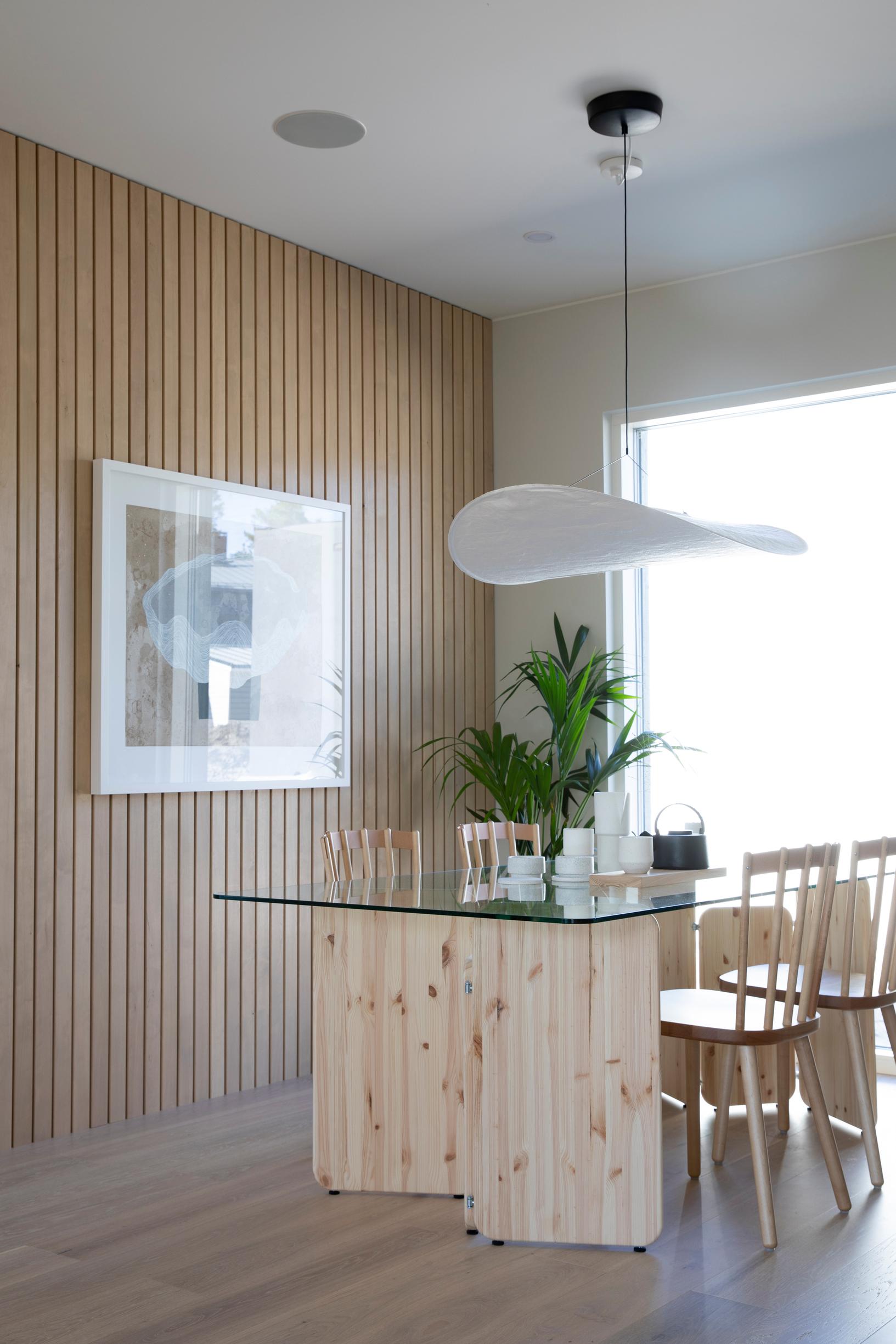 Ruokailutila asuntomessuilla 2022 kohteessa Villa Aalto, 10