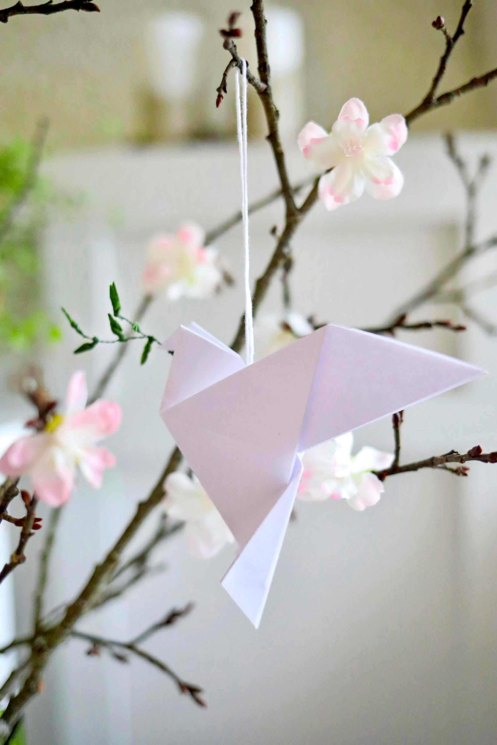 ripustettu origami 