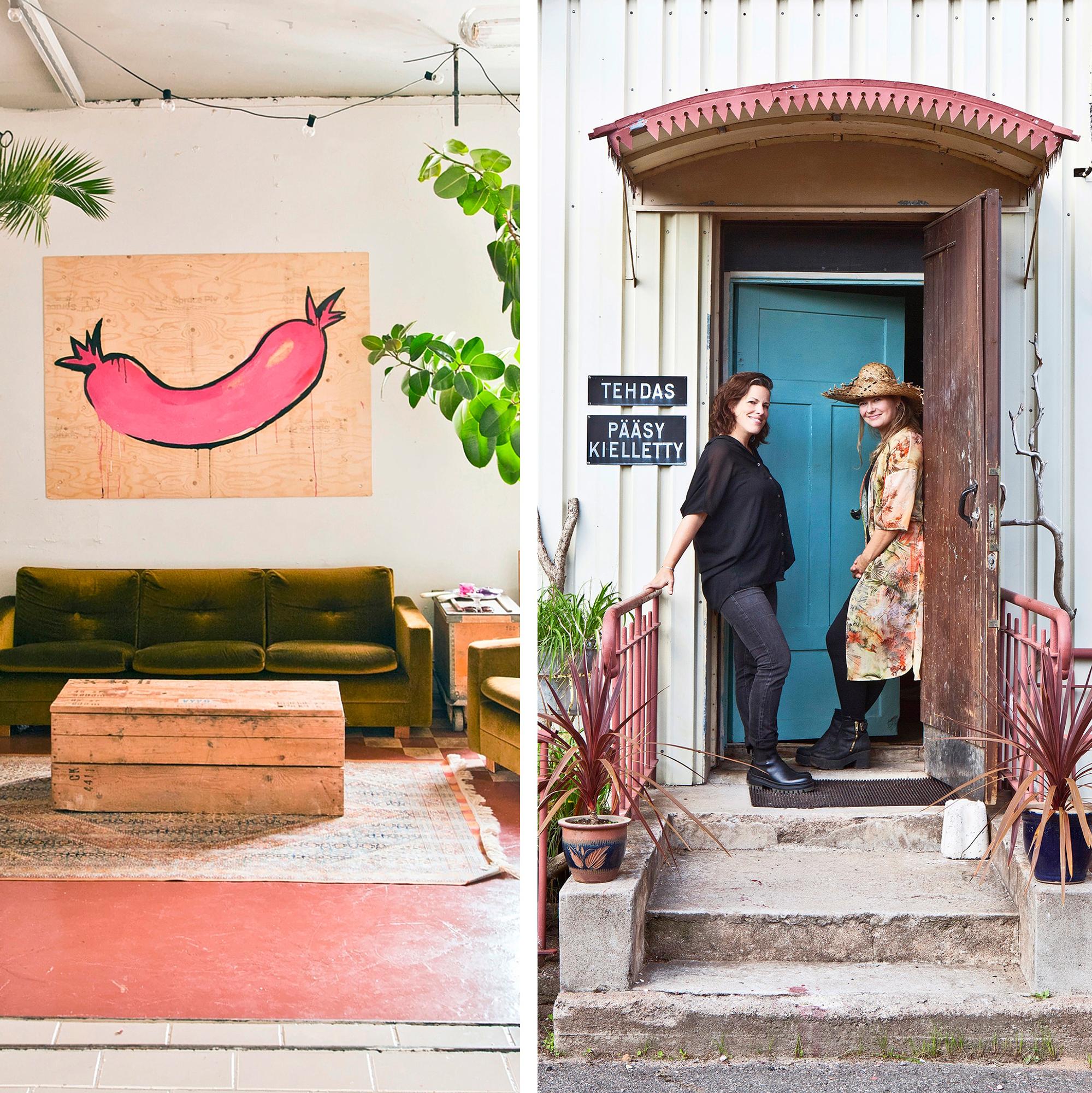 Makkaratehdas muuttui kodiksi pyörremyrskymäisessä remontissa – vain vessanpönttö ostettiin uutena, kaikki muu on kierrätettyä