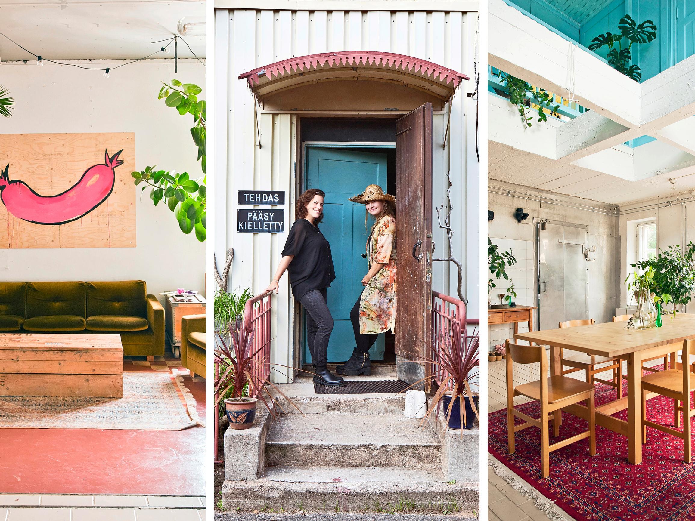 Makkaratehdas muuttui kodiksi pyörremyrskymäisessä remontissa – vain vessanpönttö ostettiin uutena, kaikki muu on kierrätettyä