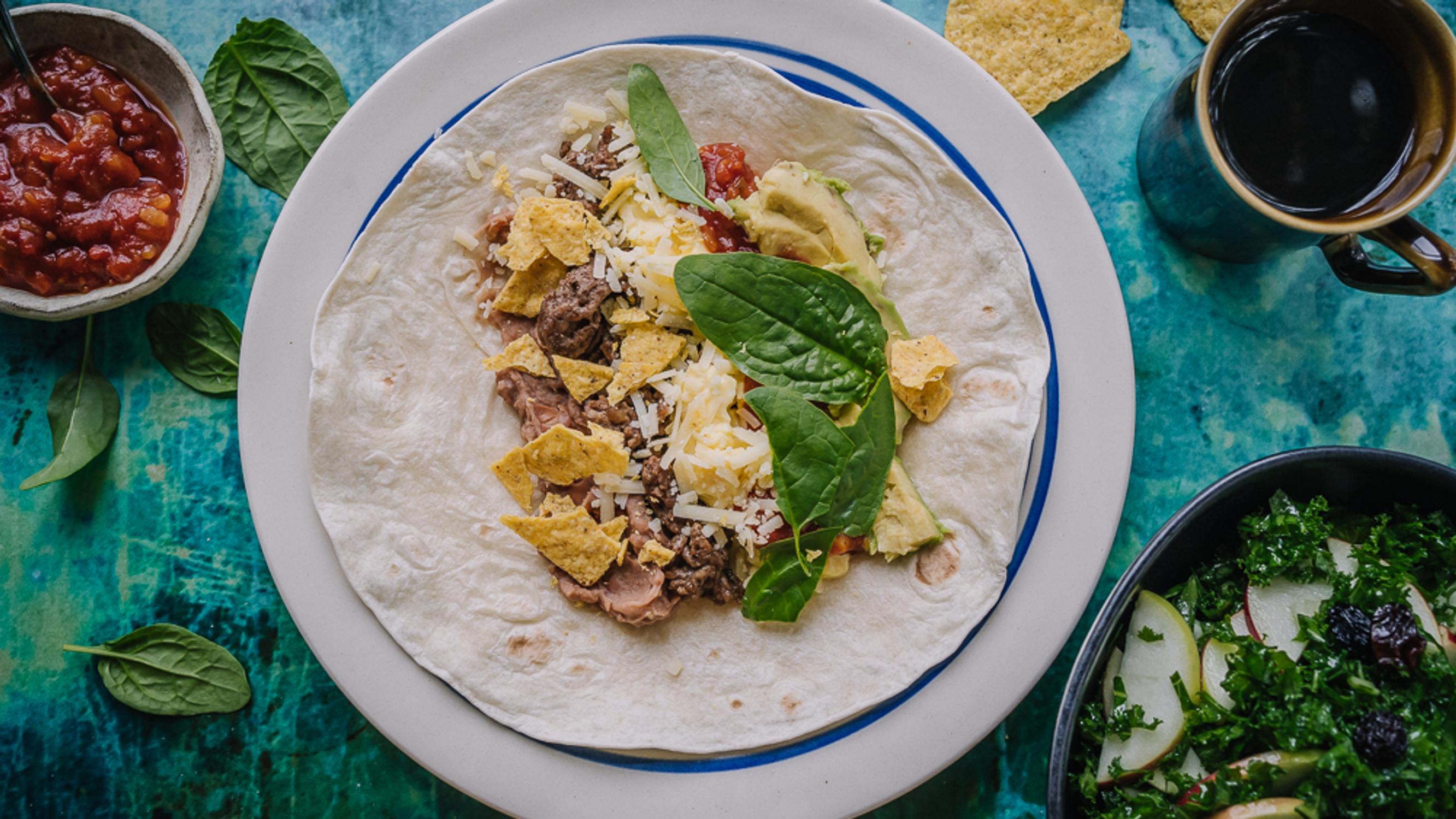 Rouskuvan rapeat aamiaisburritot – ruokaisa aamiainen texmexin ystävälle