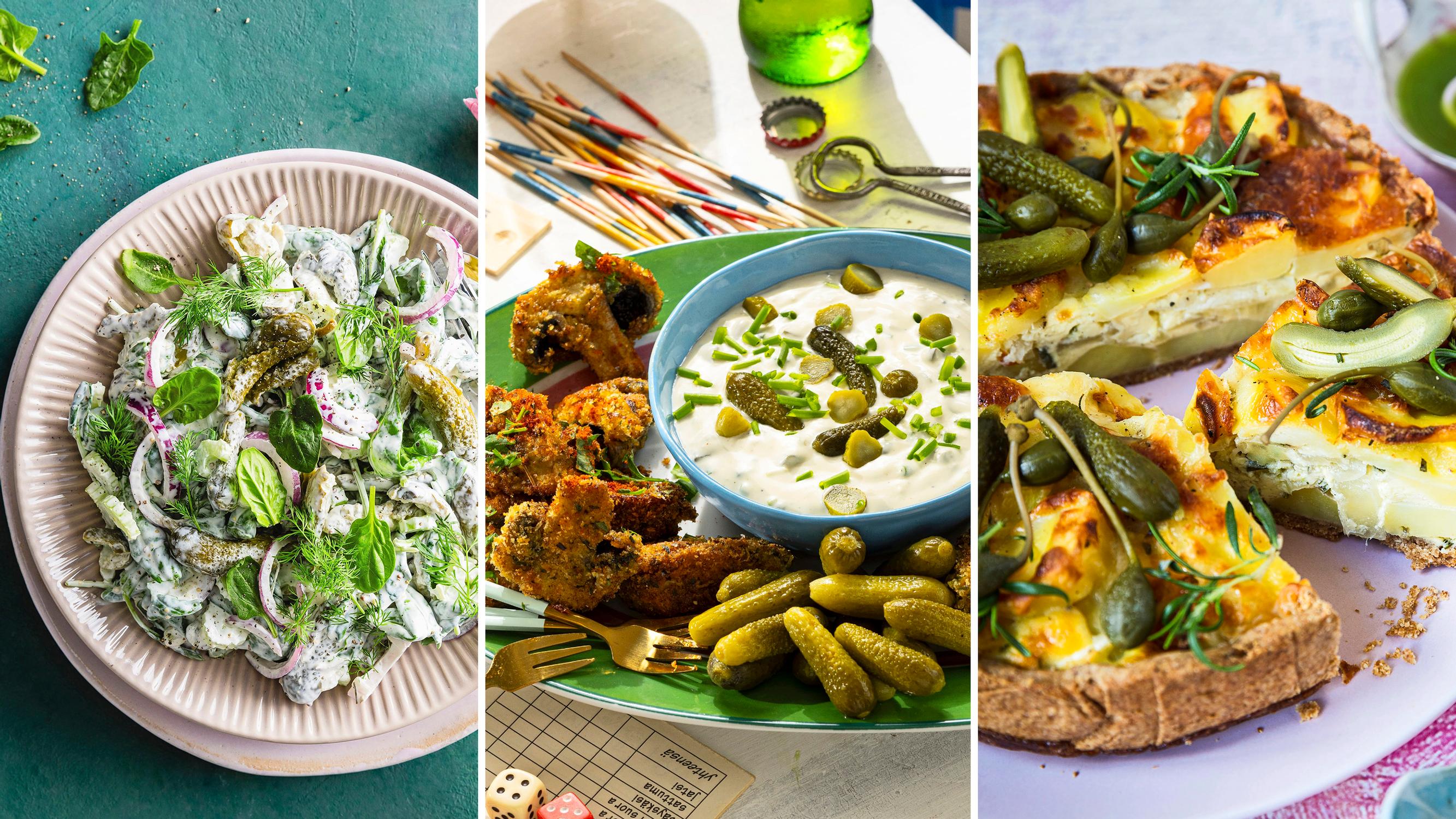 Suolakurkkuvillitys! Säilötyt kurkut ovat nyt kaikkialla: pizzoissa, drinkeissä, salaateissa... ota talteen parhaat reseptit!