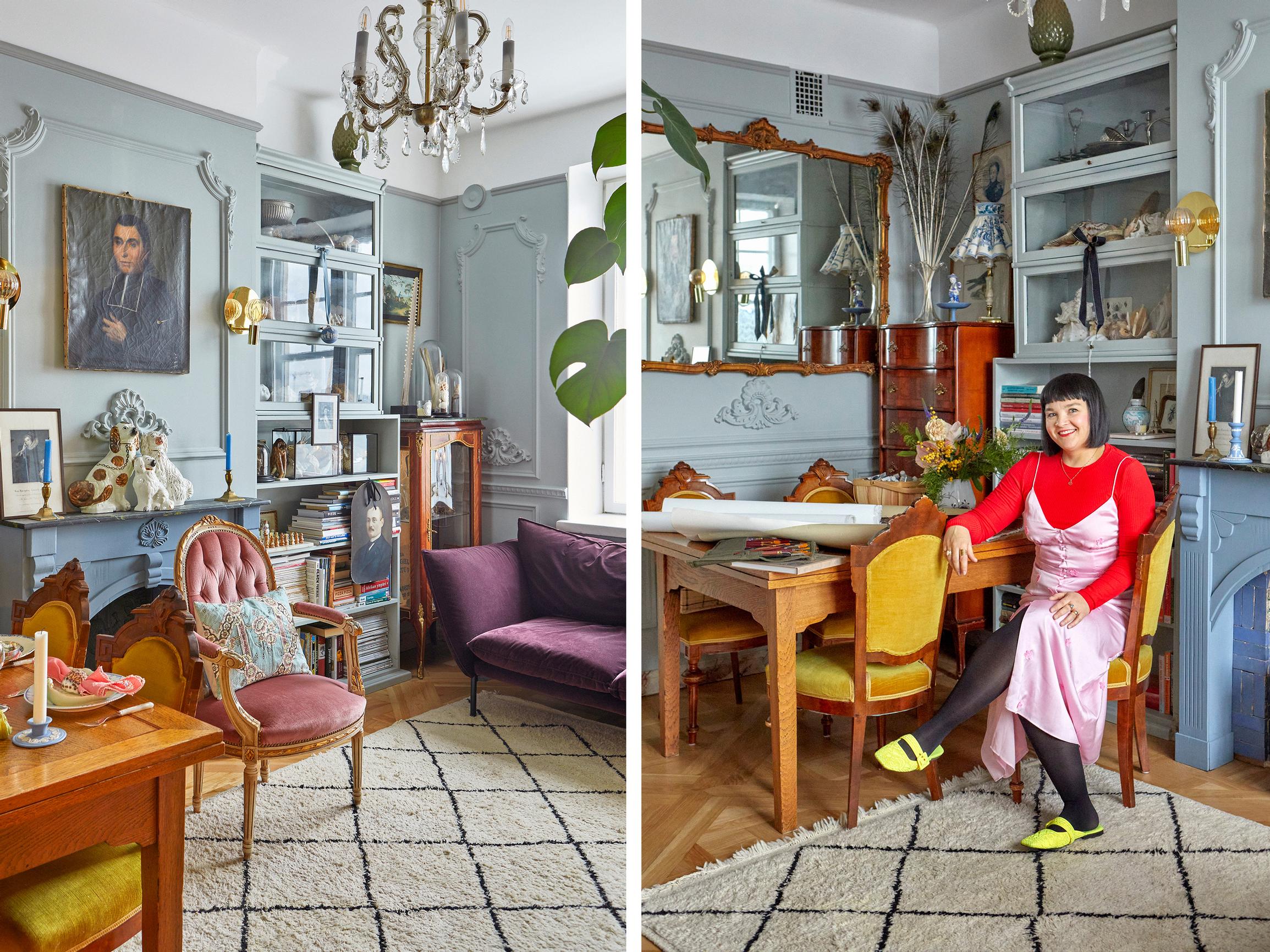 Kuin 55 neliön Versailles! Paulan kaupunkikoti tuntuu fantasia­sadulta, jossa on ranskalainen rokokootunnelma