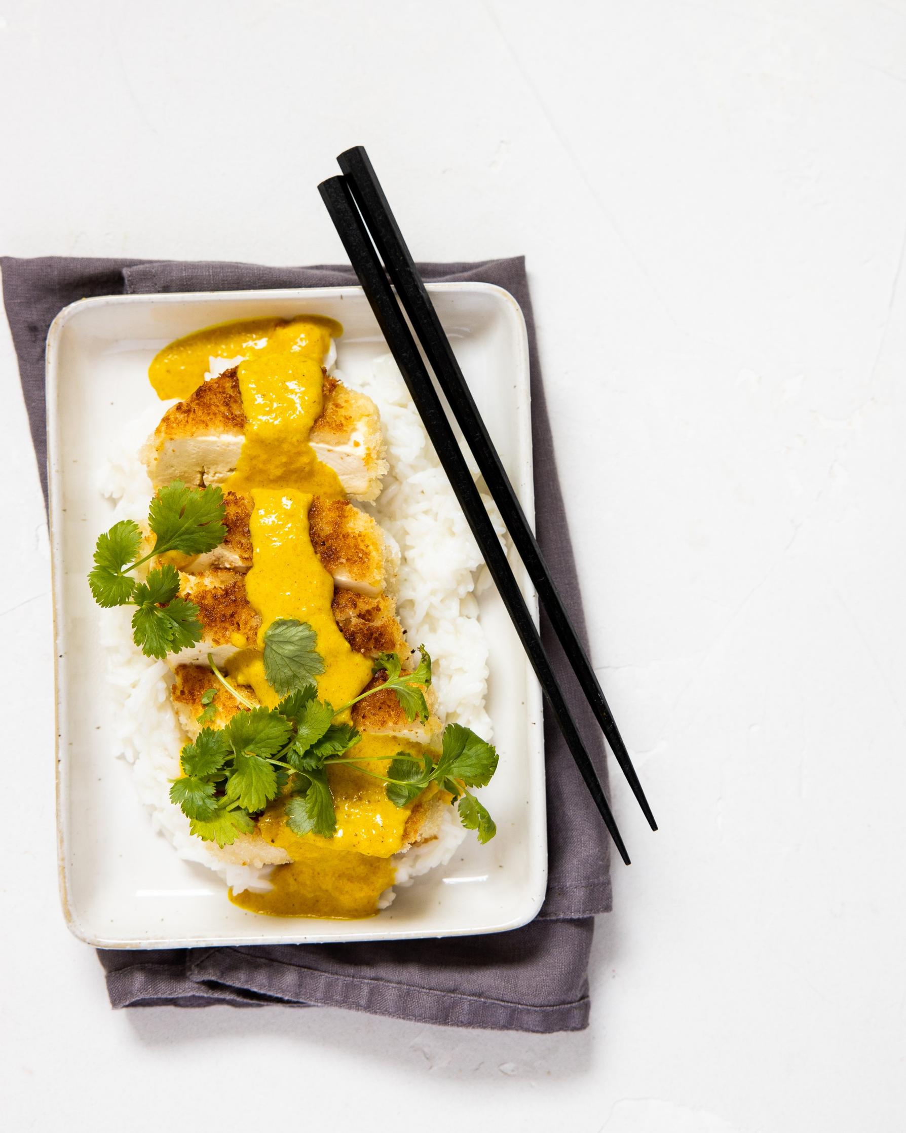 Tofu katsu curry