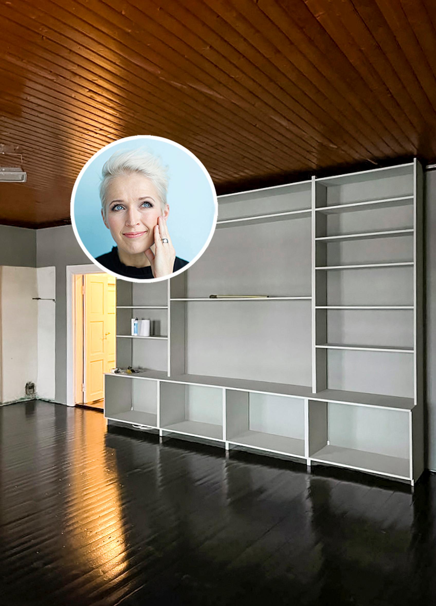 ”Työkalut ja rakennussälän saa pikkuhiljaa poistaa sisätiloista” – Anna Perho alkoi haaveilla pihakirppiksestä ja vanhan talon harjakaisista