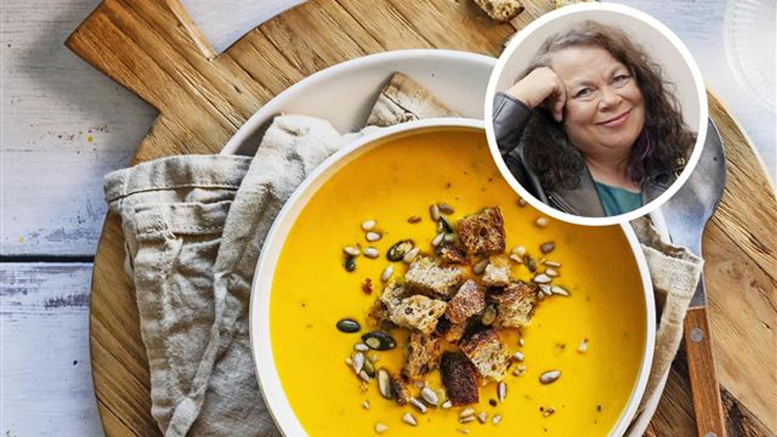 Leena Lehtolaisen hääpäivän porkkanakeitto – kaasolle ja bestmanille välisopaksi kehitetty keitto porisee Leenan hellalla edelleen kerran kuussa 