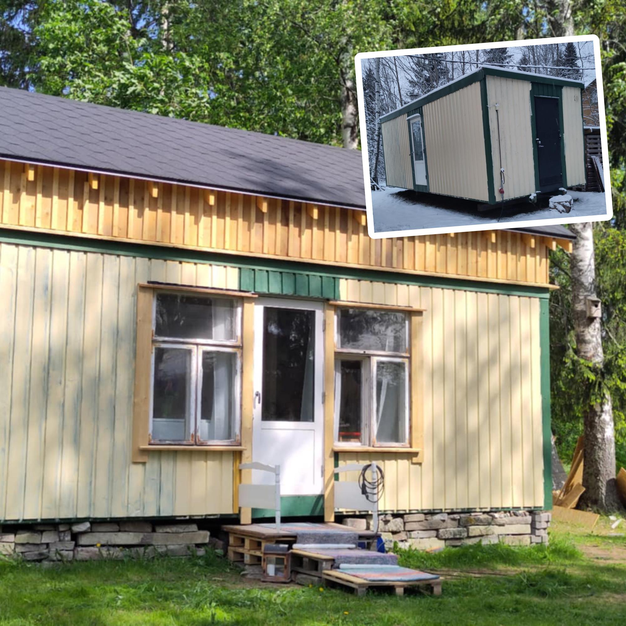 Uskoisitko homeiseksi toimistokontiksi? Aamun ja Antin 25 neliön minitalo ratkaisi nerokkaasti kodin tilapulan