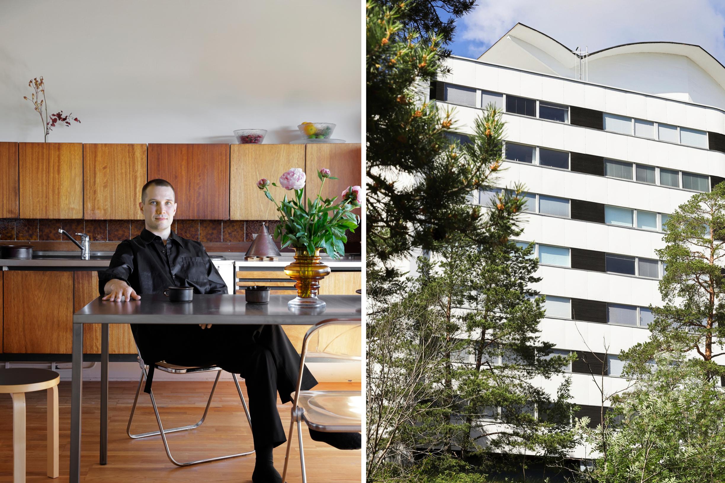 Eilo Hatakan 36 neliön kodissa Taskumattitalossa on kutsuhuone, pehmeä huone ja pieni huone – ja keittiö vuodelta 1959!