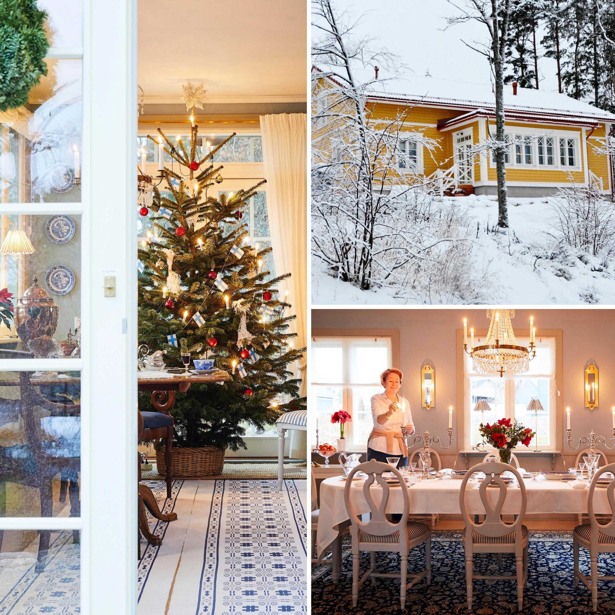 Aattokahvit lasikuistilla ja juhla-ateria kynttilänvalossa! Villa Tammimäen joulussa vaalitaan 1700-luvun tunnelmaa ja -tapoja