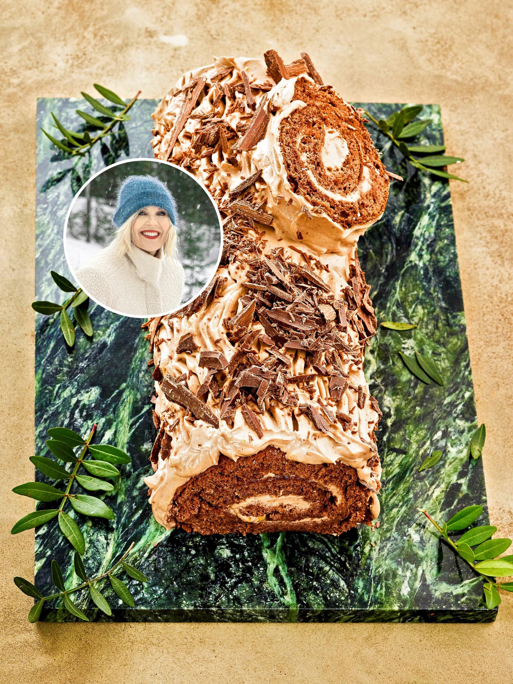 Vappu Pimiän jouluhalko hurmaa –  ”Lapseni rakastuivat suklaa-appelsiinihalkoon niin, että se hävisi pöydästä viidessä minuutissa”