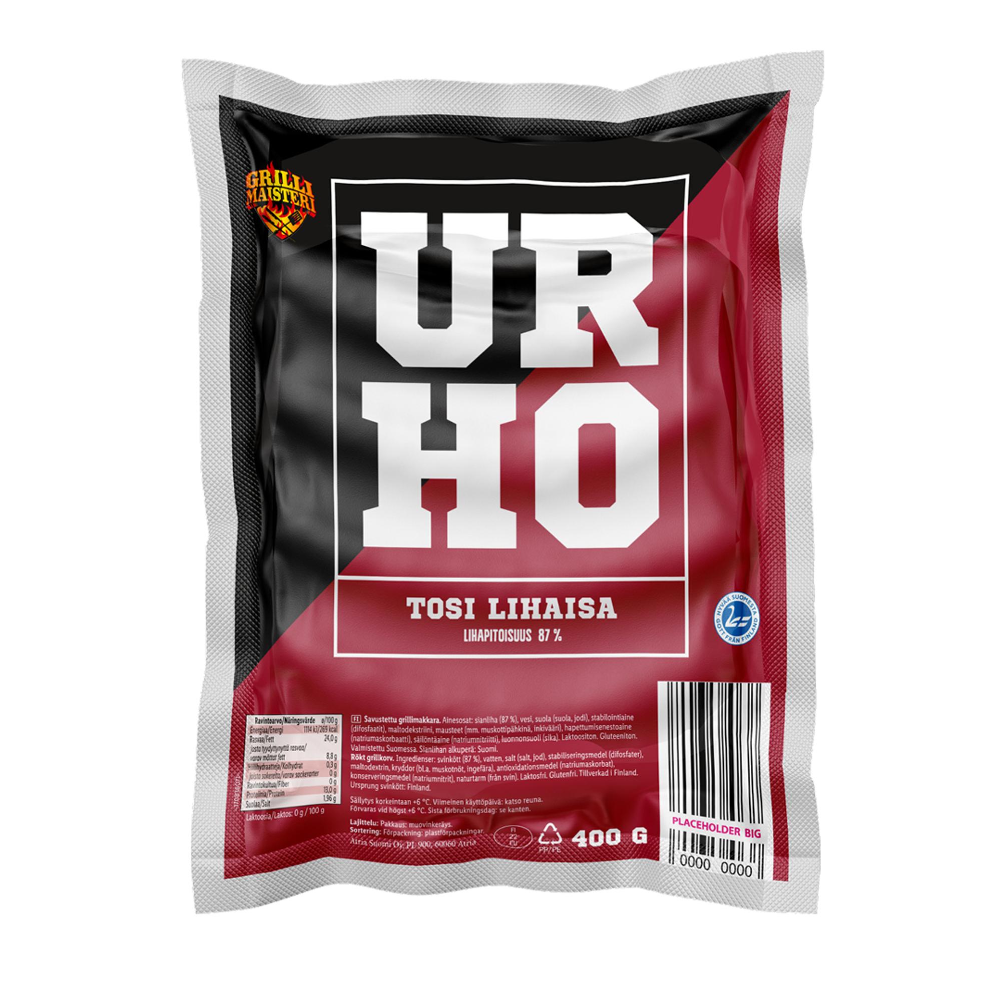 Urho tosi lihaisa, 3,39 € / 400 g.