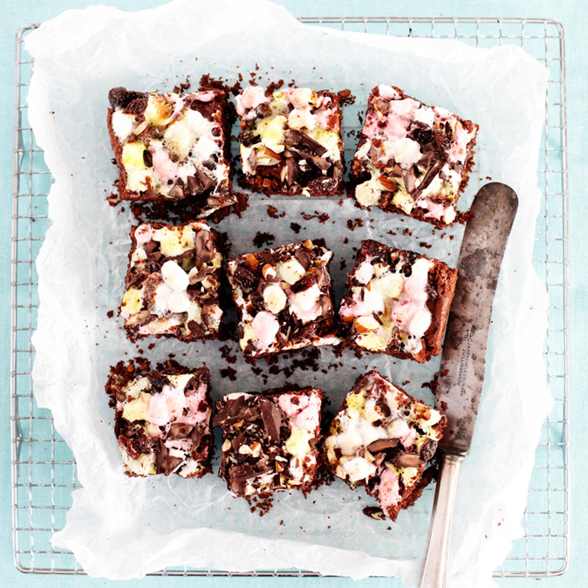 Rocky road -brownies