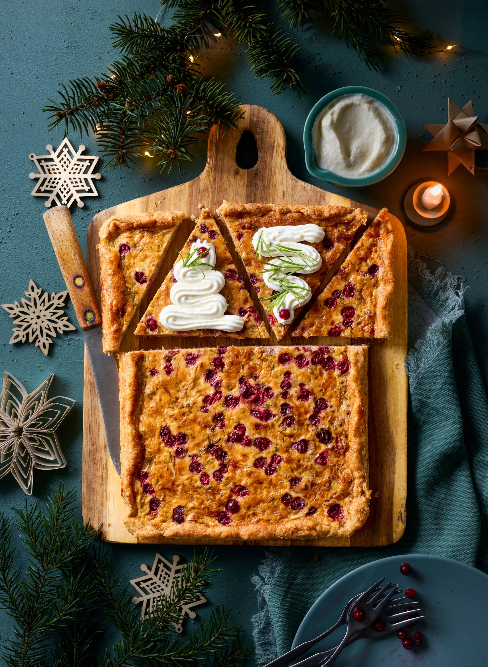 Jouluinen poropiirakka