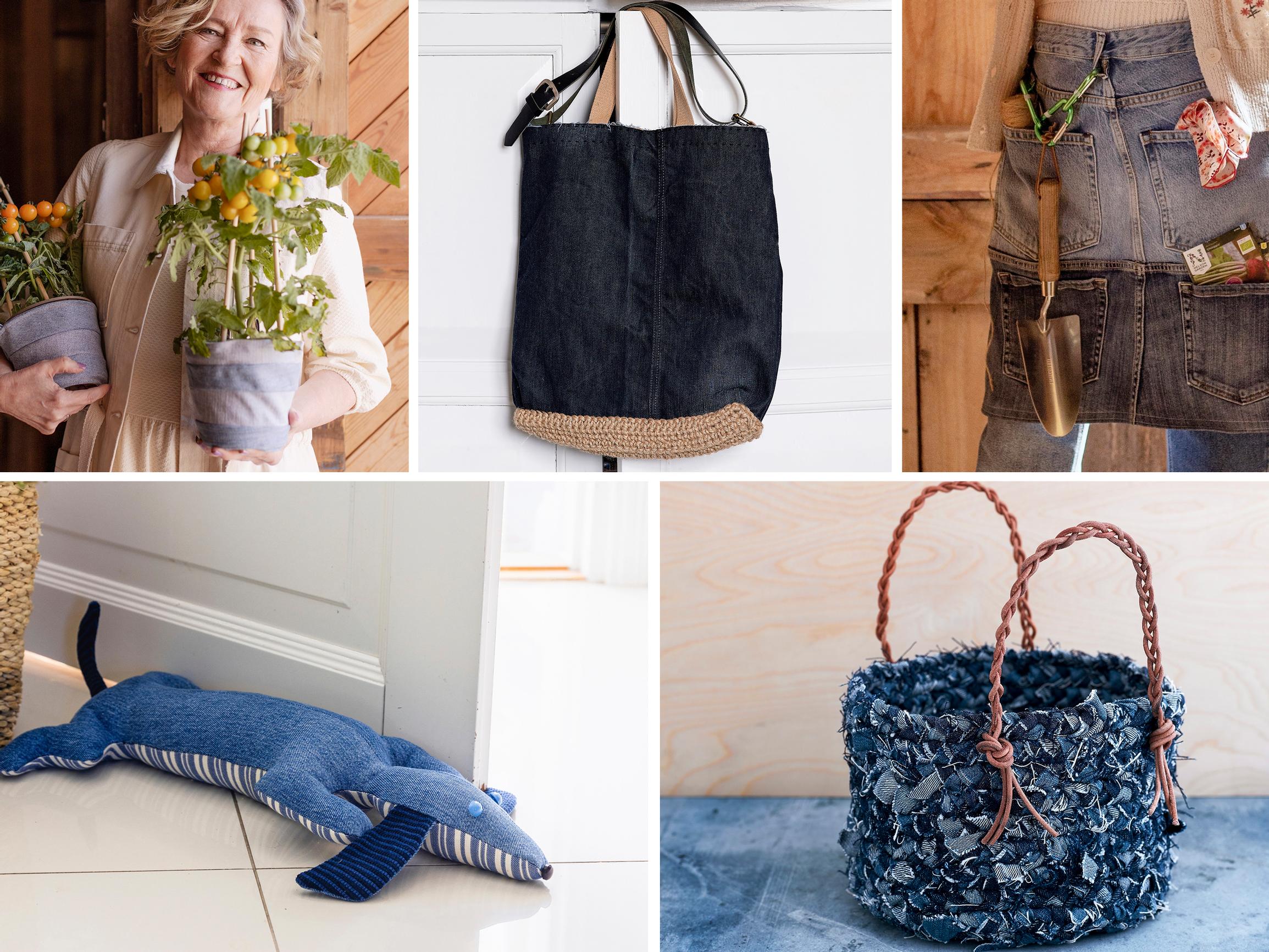 Odotettavissa deniminsininen kevät! 12 kekseliästä ideaa vanhojen farkkujen hyötykäyttöön