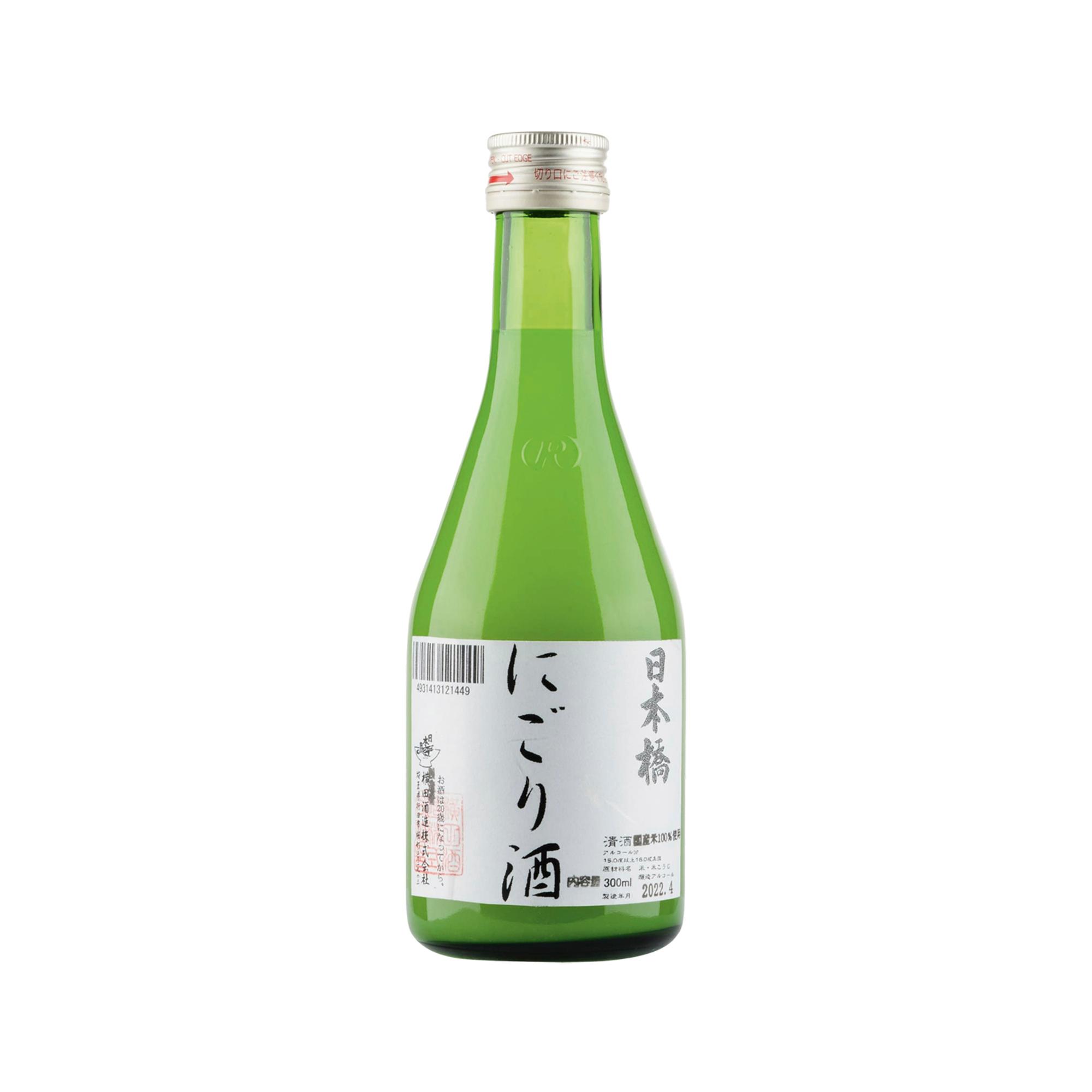 Nihonbashi Nigori Sake, 15,5 %, 21,29 €/0,3 l.