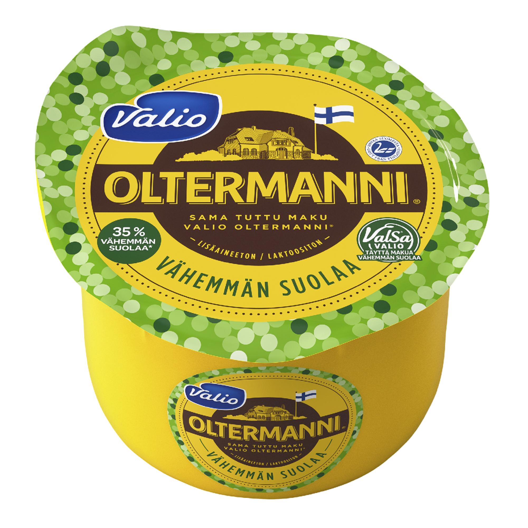 Valio Oltermanni vähemmän suolaa, 8,19 € / 900 g.