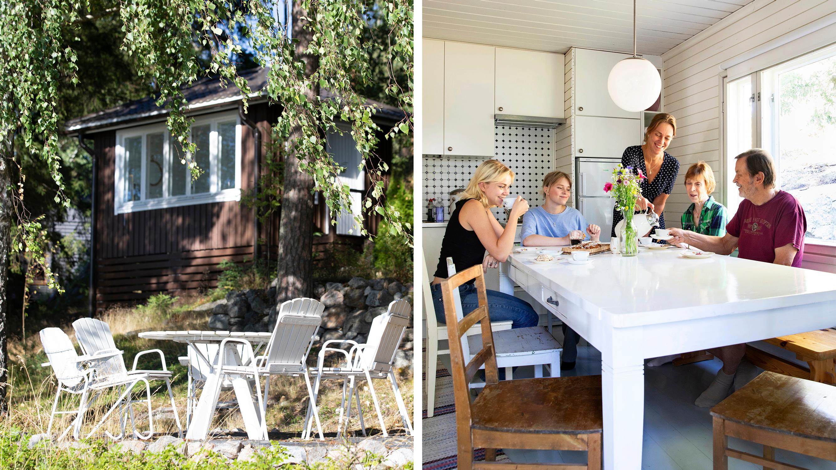 Äidin ja tyttären yhteisellä mökillä on selvät sävelet: kirjalliset säännöt, mökkitili ja huumori takaavat sovun!