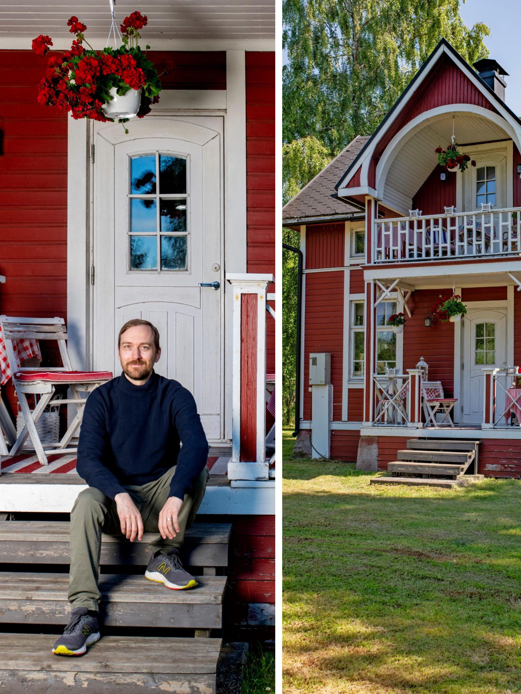 Punainen hirsihuvila täynnä suvun muistoja – ”Olen yrittänyt muuttaa täällä niin vähän kuin mahdollista”