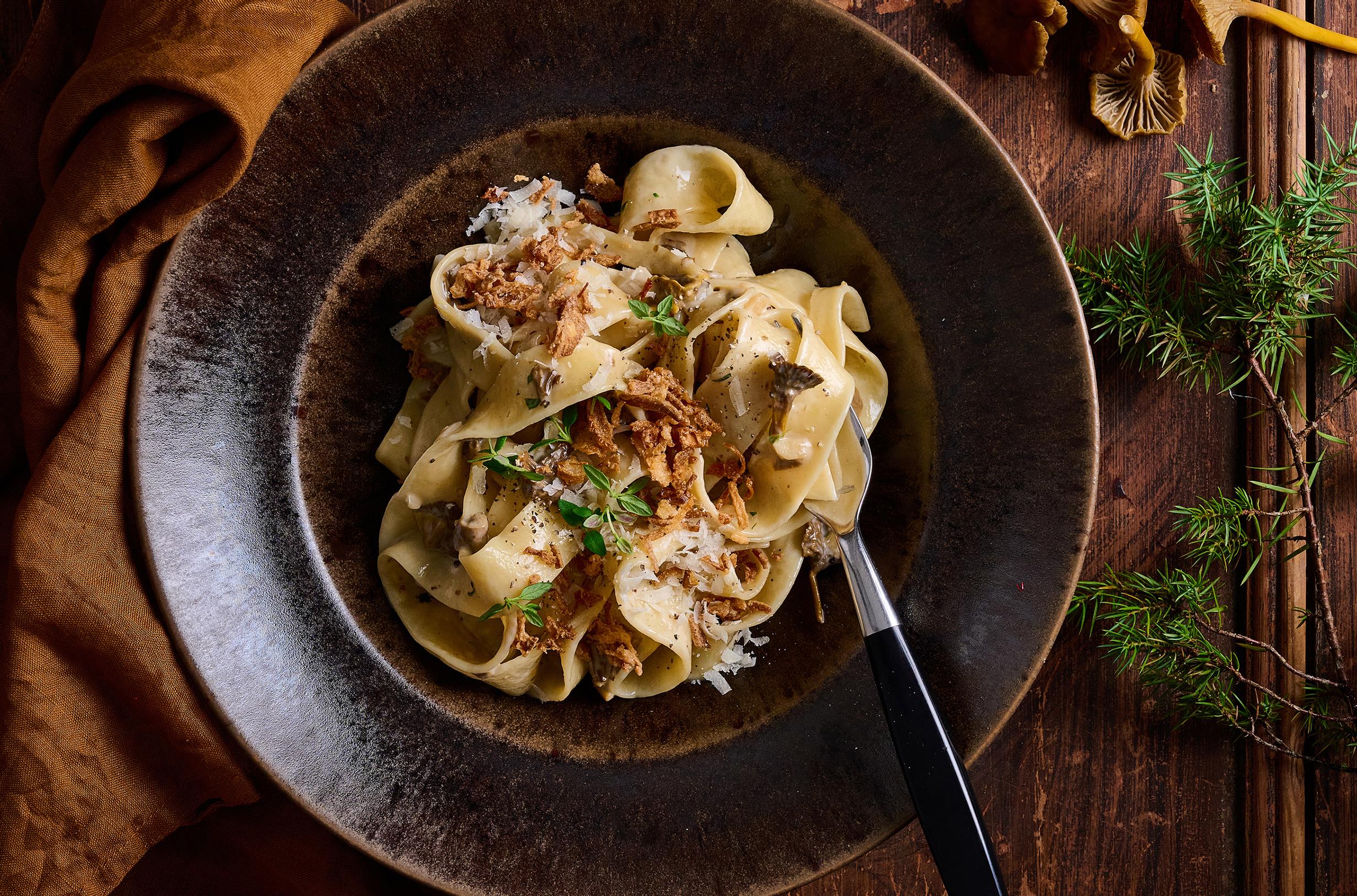 Suppilovahveropasta – tällä reseptillä kokkaat täydellisen kermaisen sienipastan