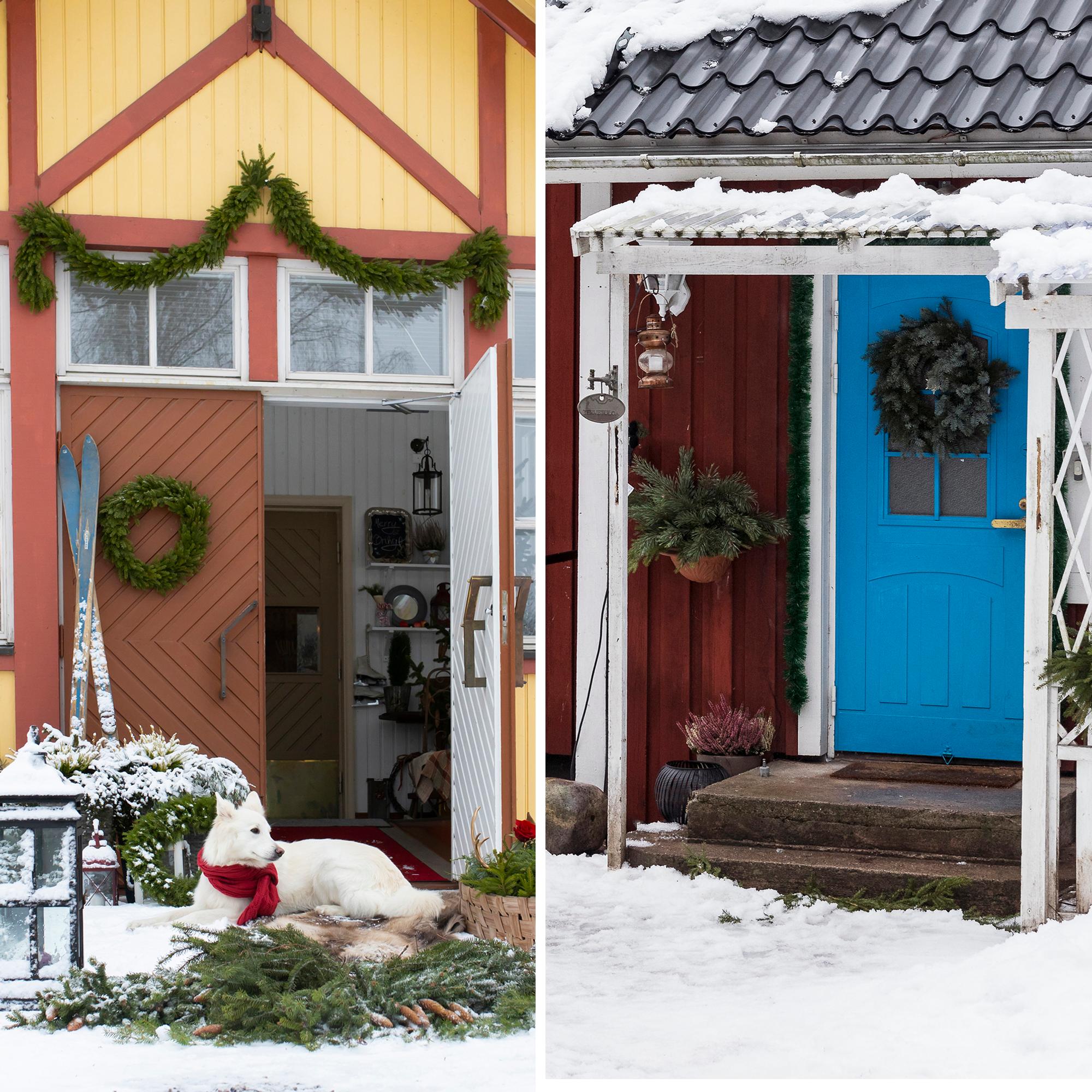 7 × nostalginen havukranssi – koristele kodin sisäänkäynti joulun tunnelmaan